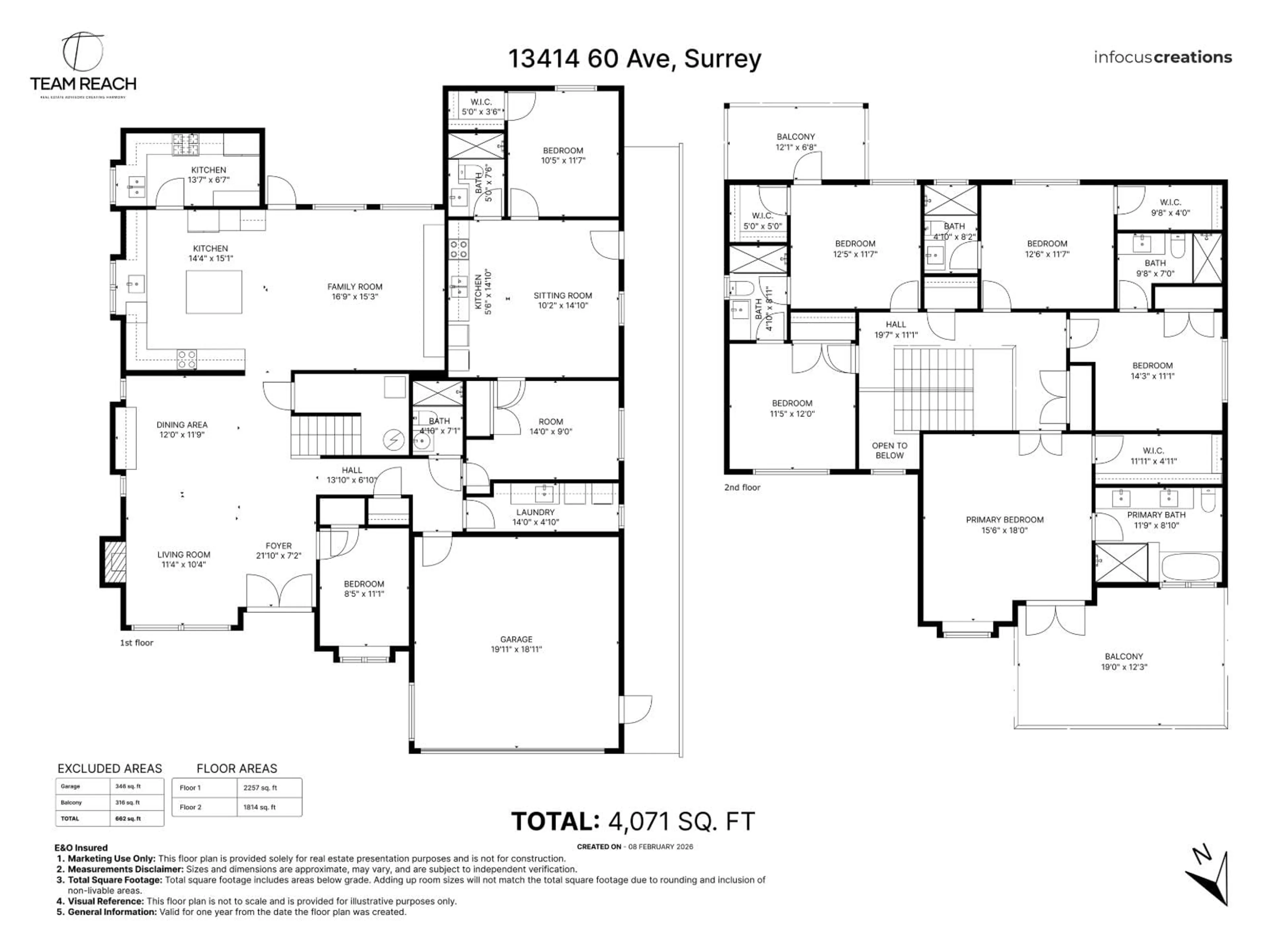 Floor plan for 13414 60 AVENUE AVENUE, Surrey British Columbia V3X2M3
