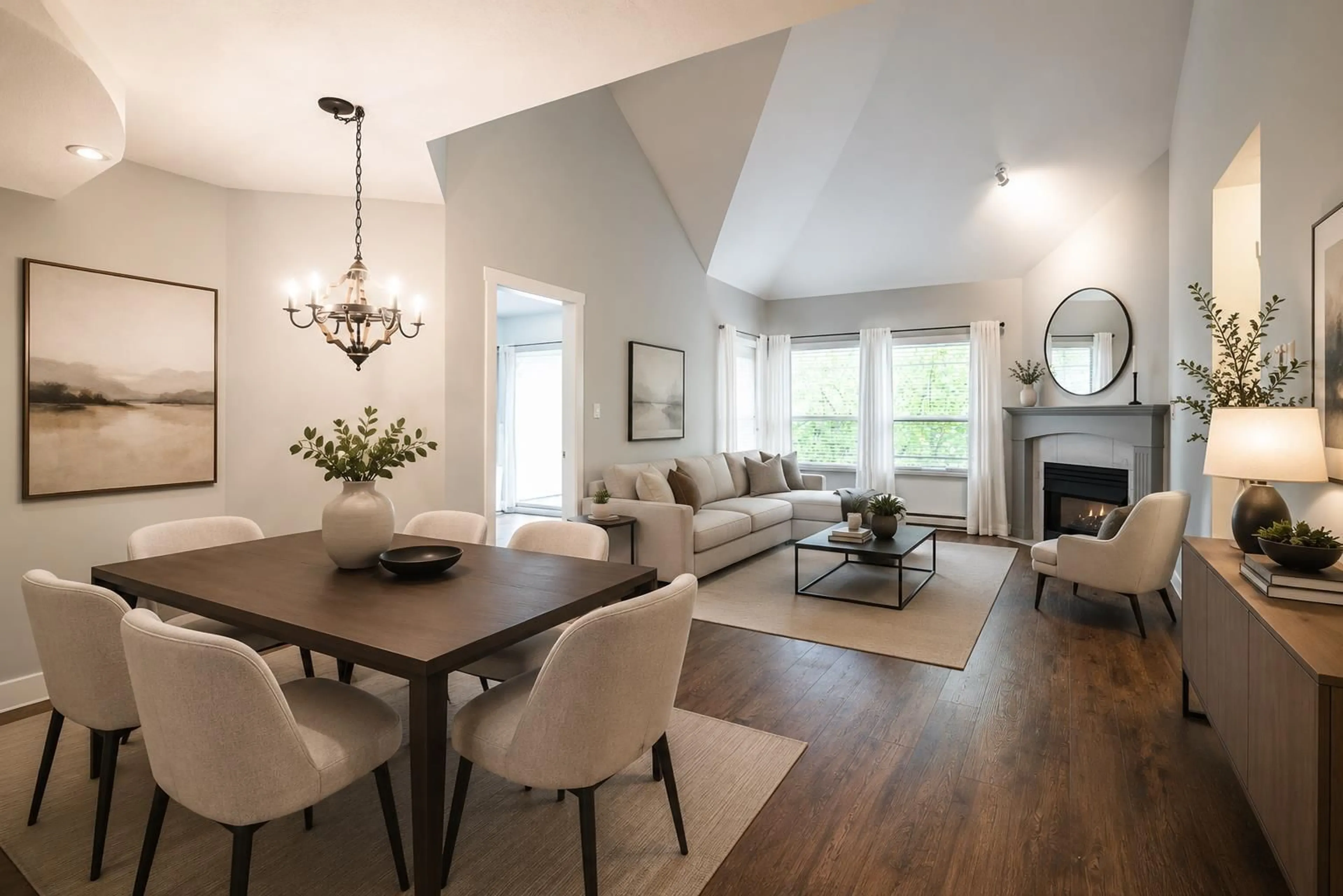 Living room with furniture, wood/laminate floor for 502 - 1575 BEST STREET, White Rock British Columbia V4B5K1