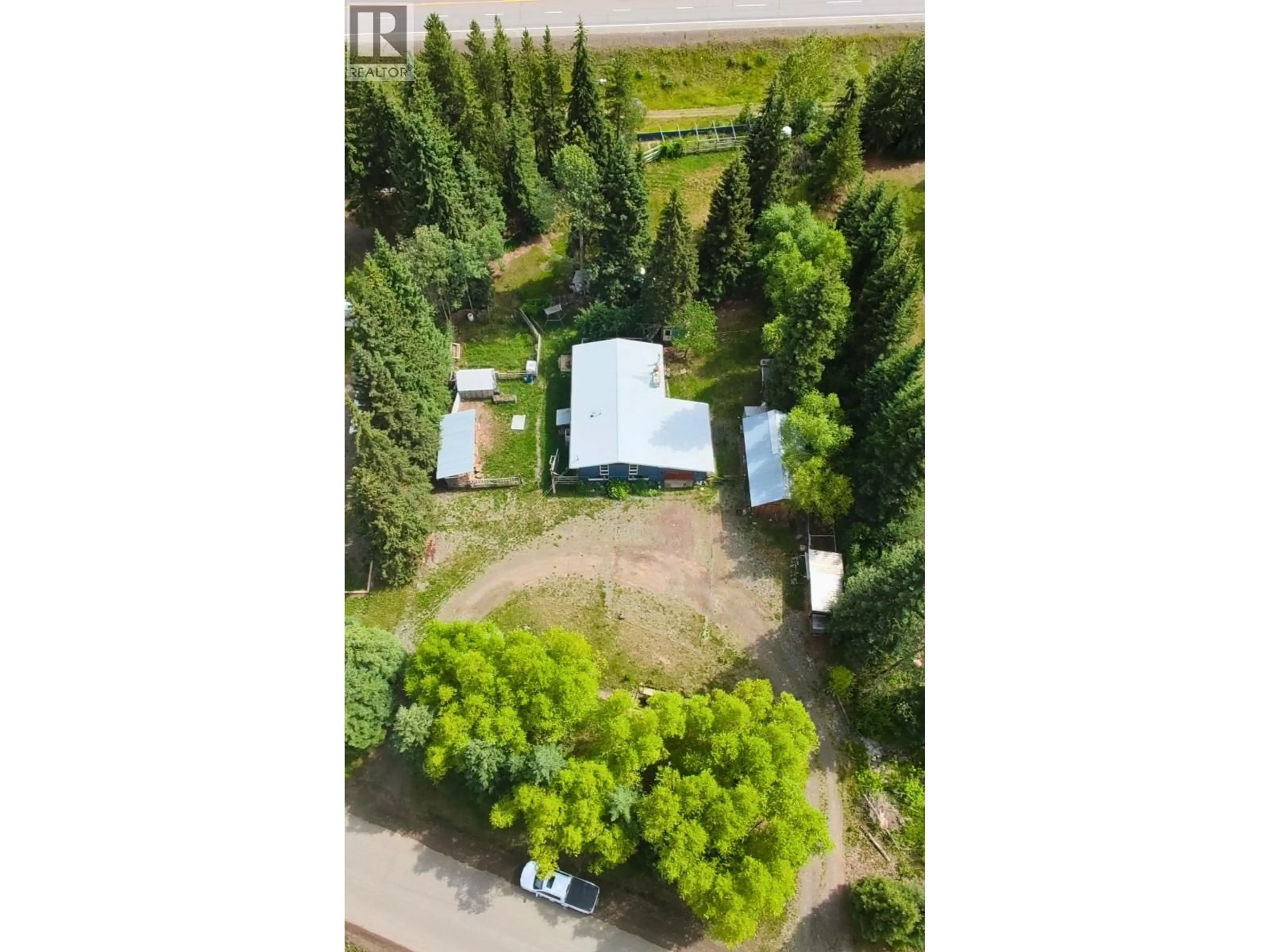 A pic from outside/outdoor area/front of a property/back of a property/a pic from drone, forest/trees view for 2651 MORGAN ROAD, Houston British Columbia V0J1Z2