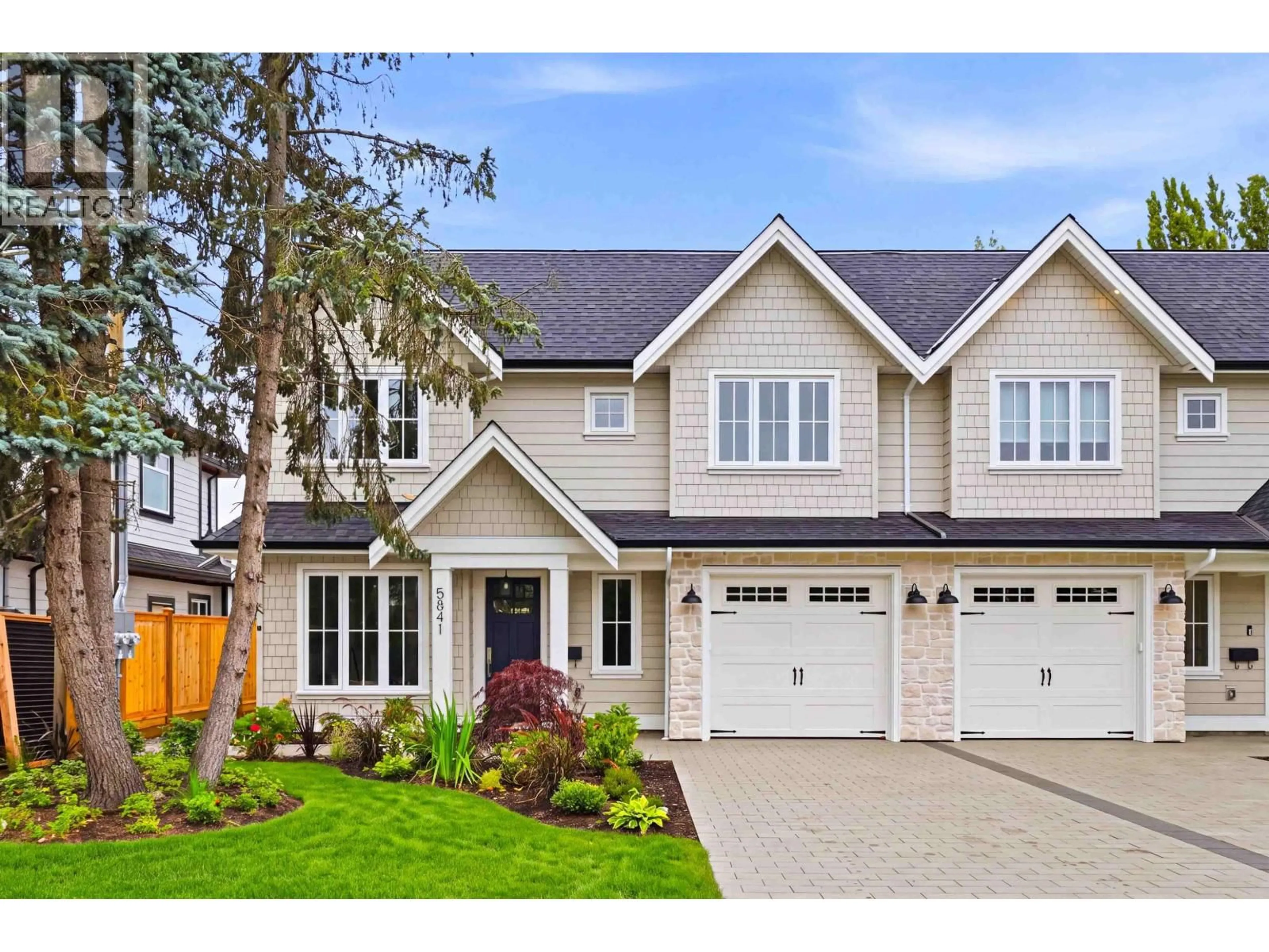 Home with vinyl exterior material, street for 5841 48A AVENUE, Ladner British Columbia V4K1Y5