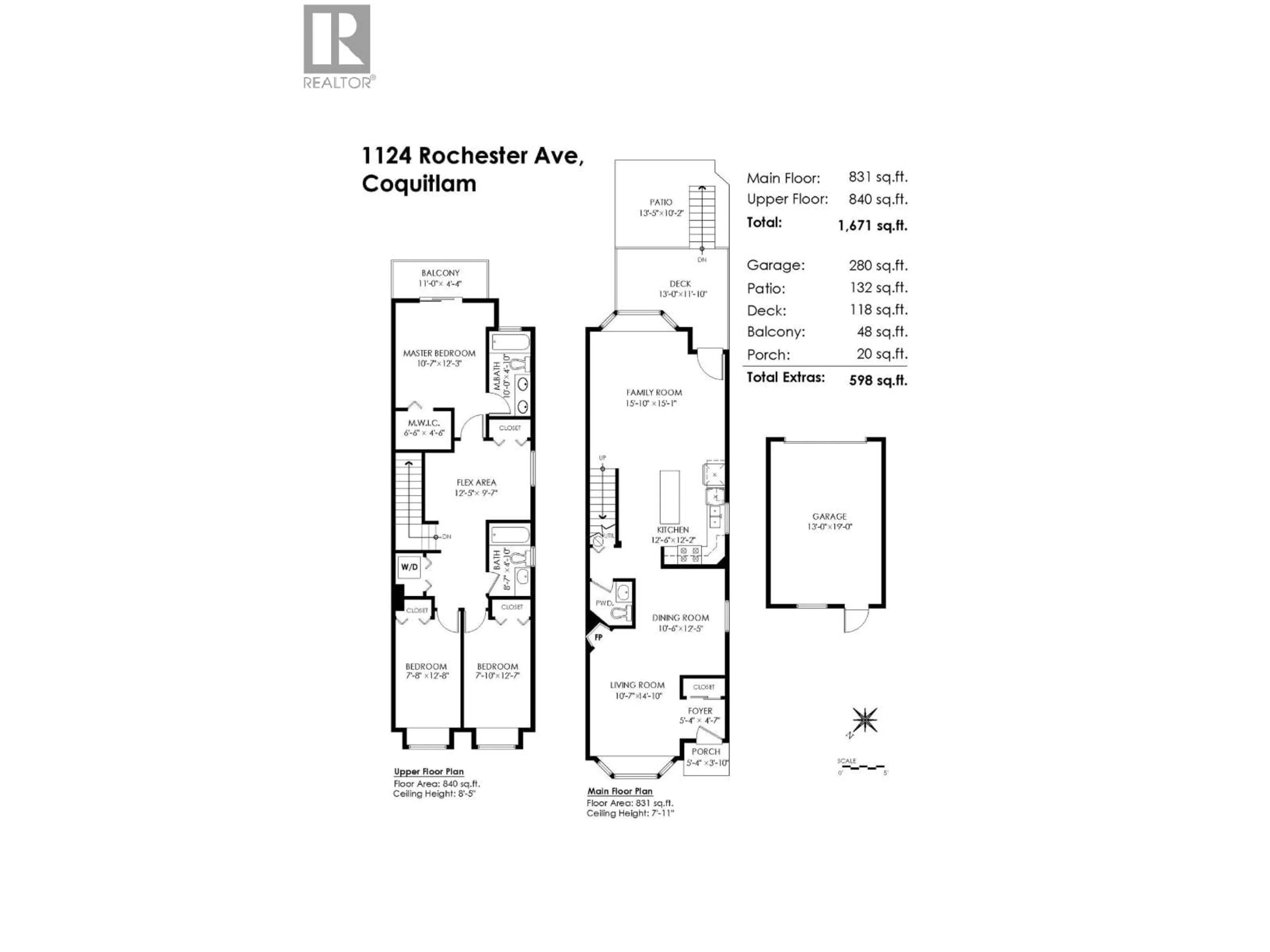 Floor plan for 1124 ROCHESTER AVENUE, Coquitlam British Columbia V3K2X4
