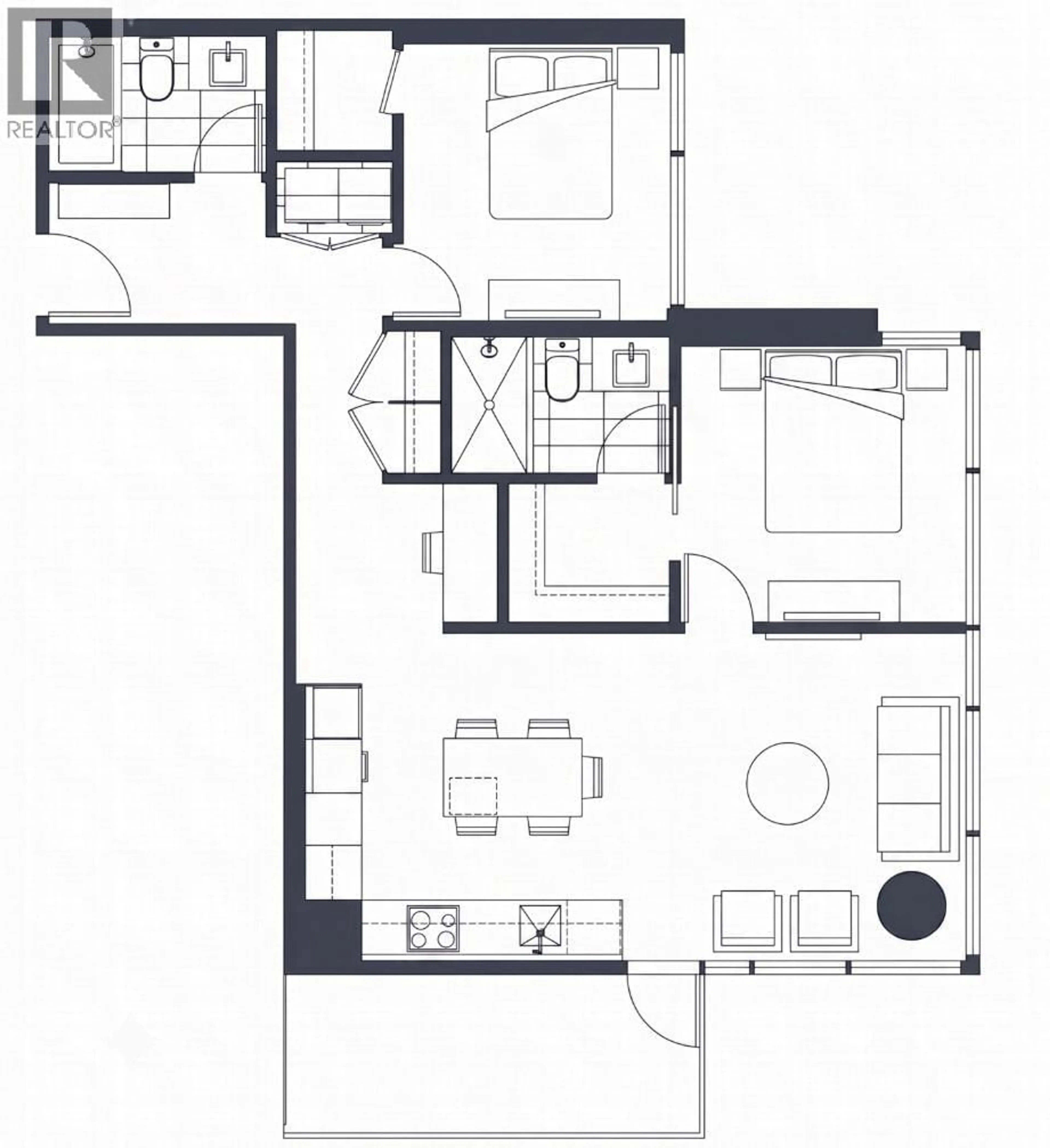 Floor plan for 1102 - 1955 ALPHA WAY, Burnaby British Columbia V5C0K6