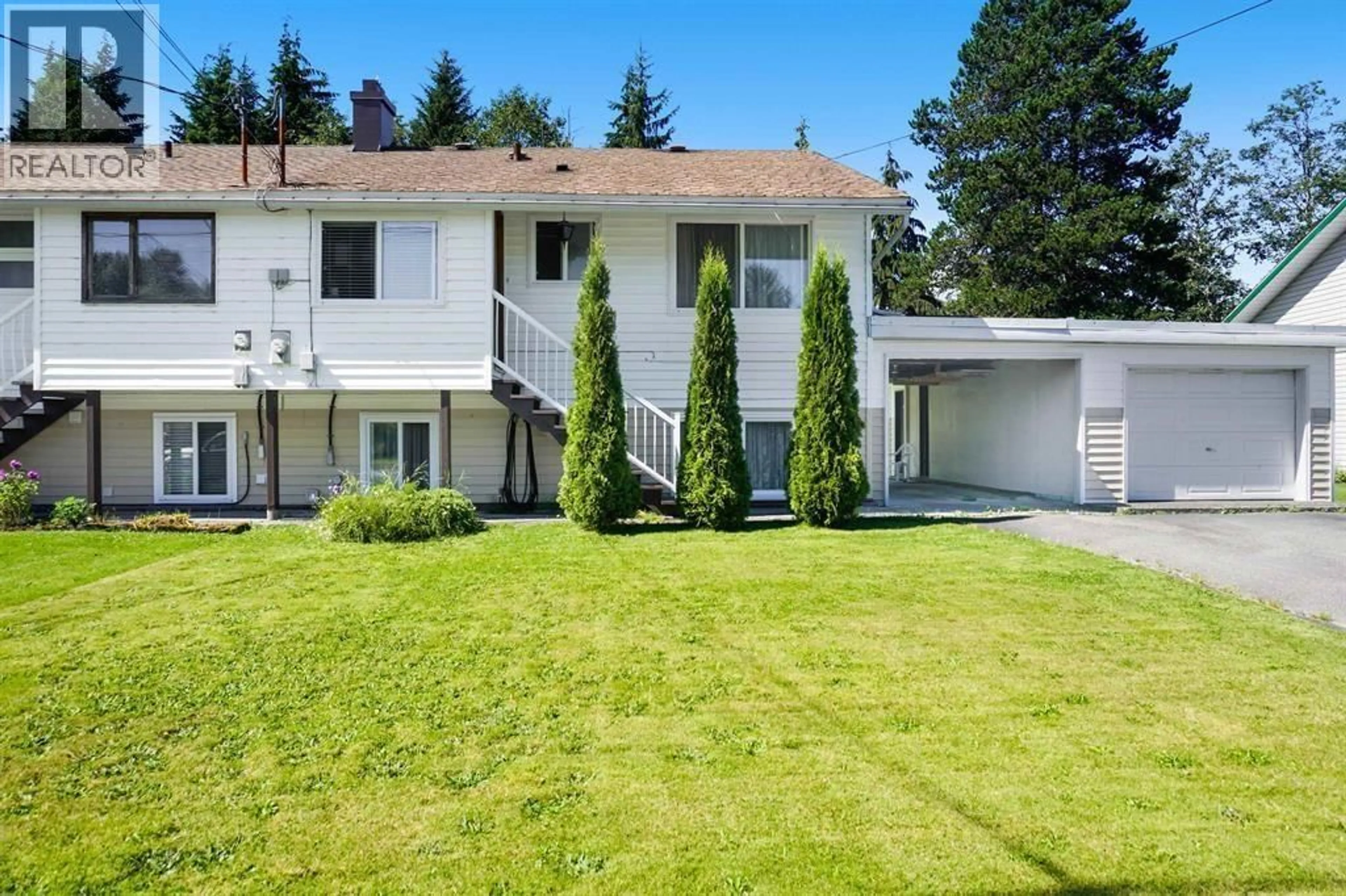 A pic from outside/outdoor area/front of a property/back of a property/a pic from drone, unknown for 13 GROUSE STREET, Kitimat British Columbia V8C1P7