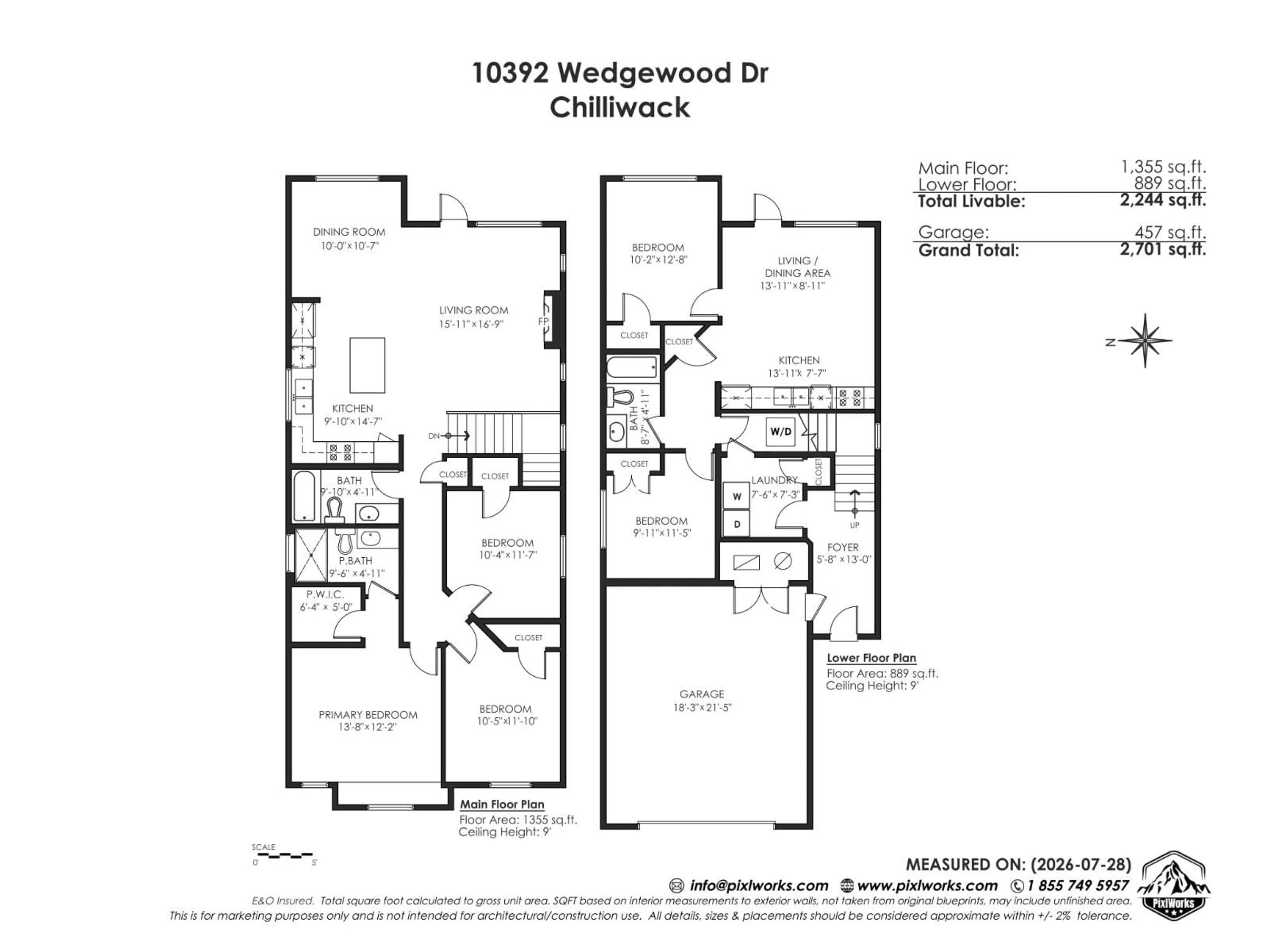 Floor plan for 10392 WEDGEWOOD DRIVE, Chilliwack British Columbia V2P6B9
