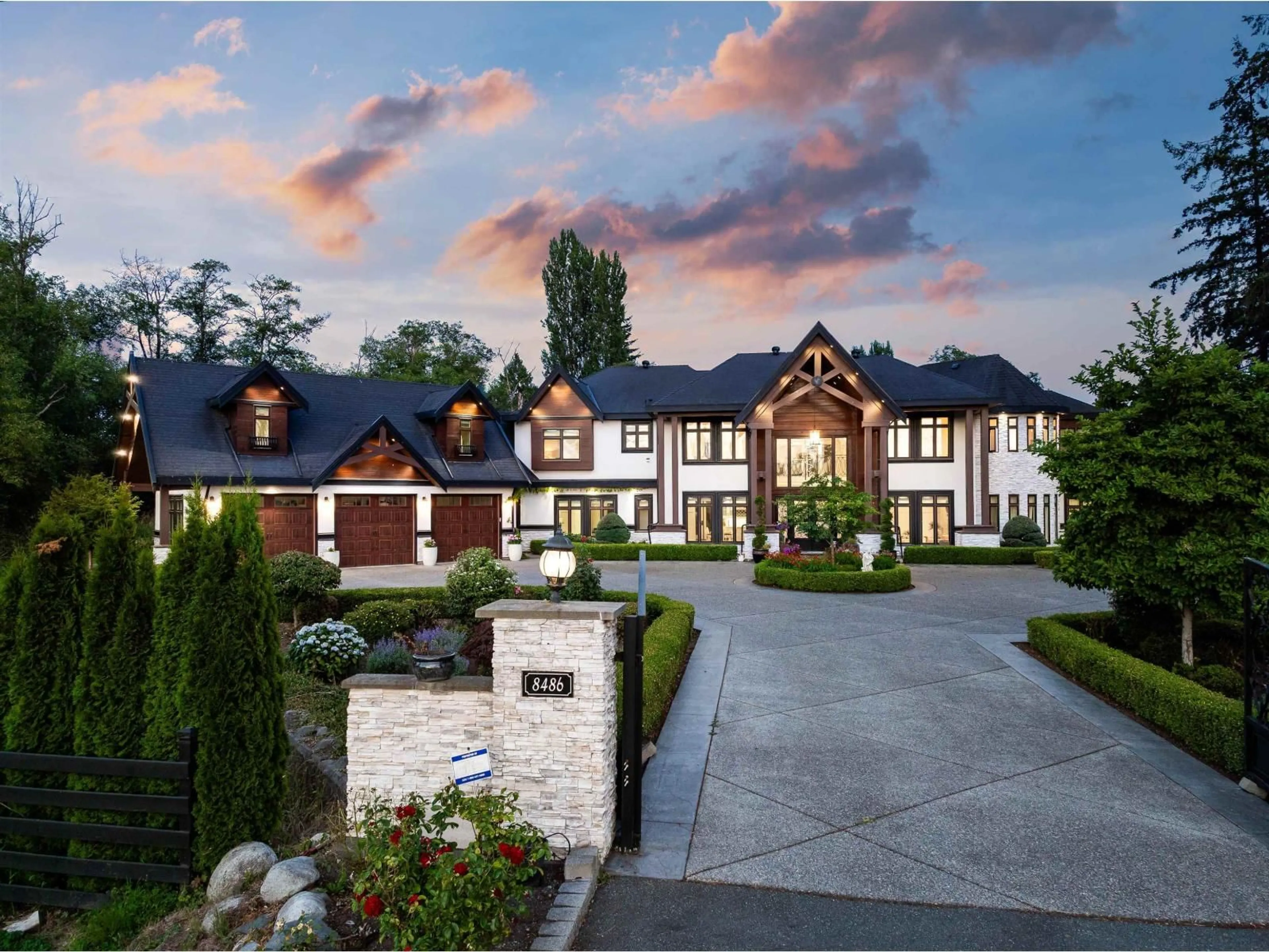 Home with brick exterior material, street for 8486 HARVIE ROAD, Surrey British Columbia V4N5X8
