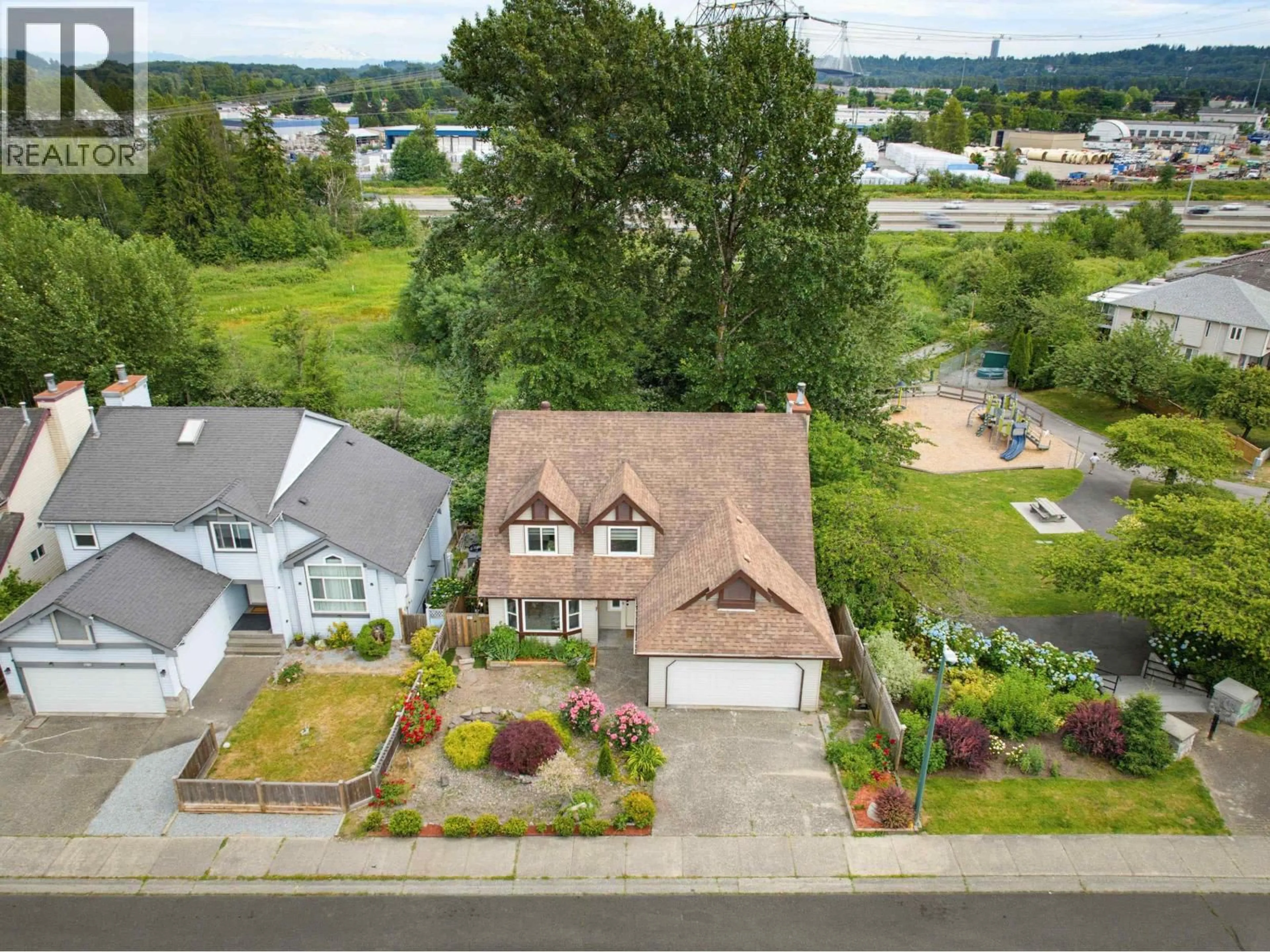A pic from outside/outdoor area/front of a property/back of a property/a pic from drone, water/lake/river/ocean view for 2378 MARIANA PLACE, Coquitlam British Columbia V3K6S2