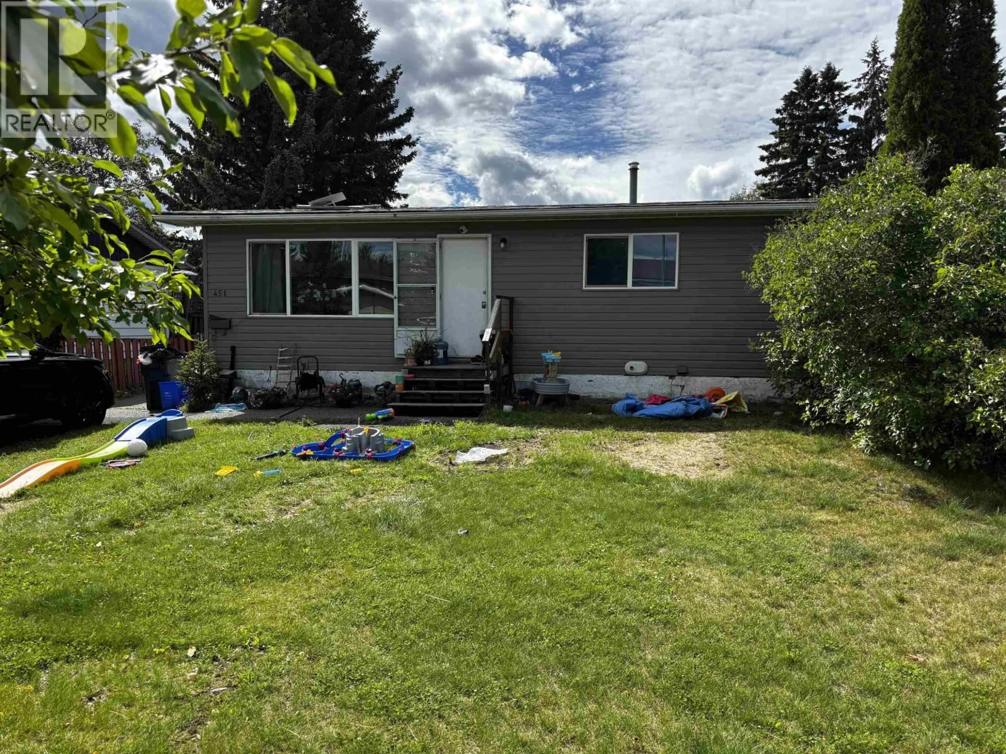 Home with vinyl exterior material, street for 451 VOYAGEUR DRIVE, Prince George British Columbia V2M5M7