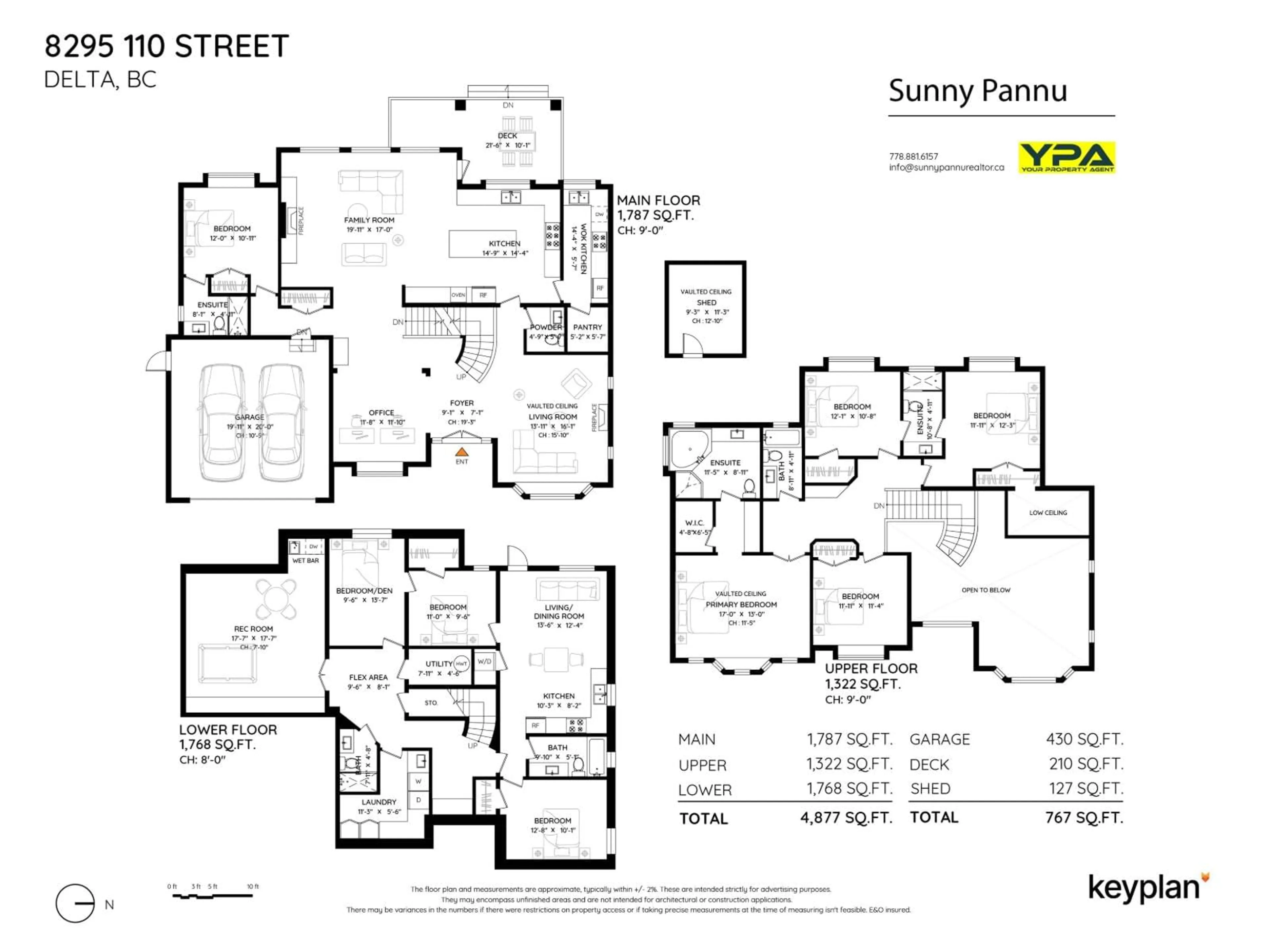 Floor plan for 8295 110 STREET, Delta British Columbia V4C4J2