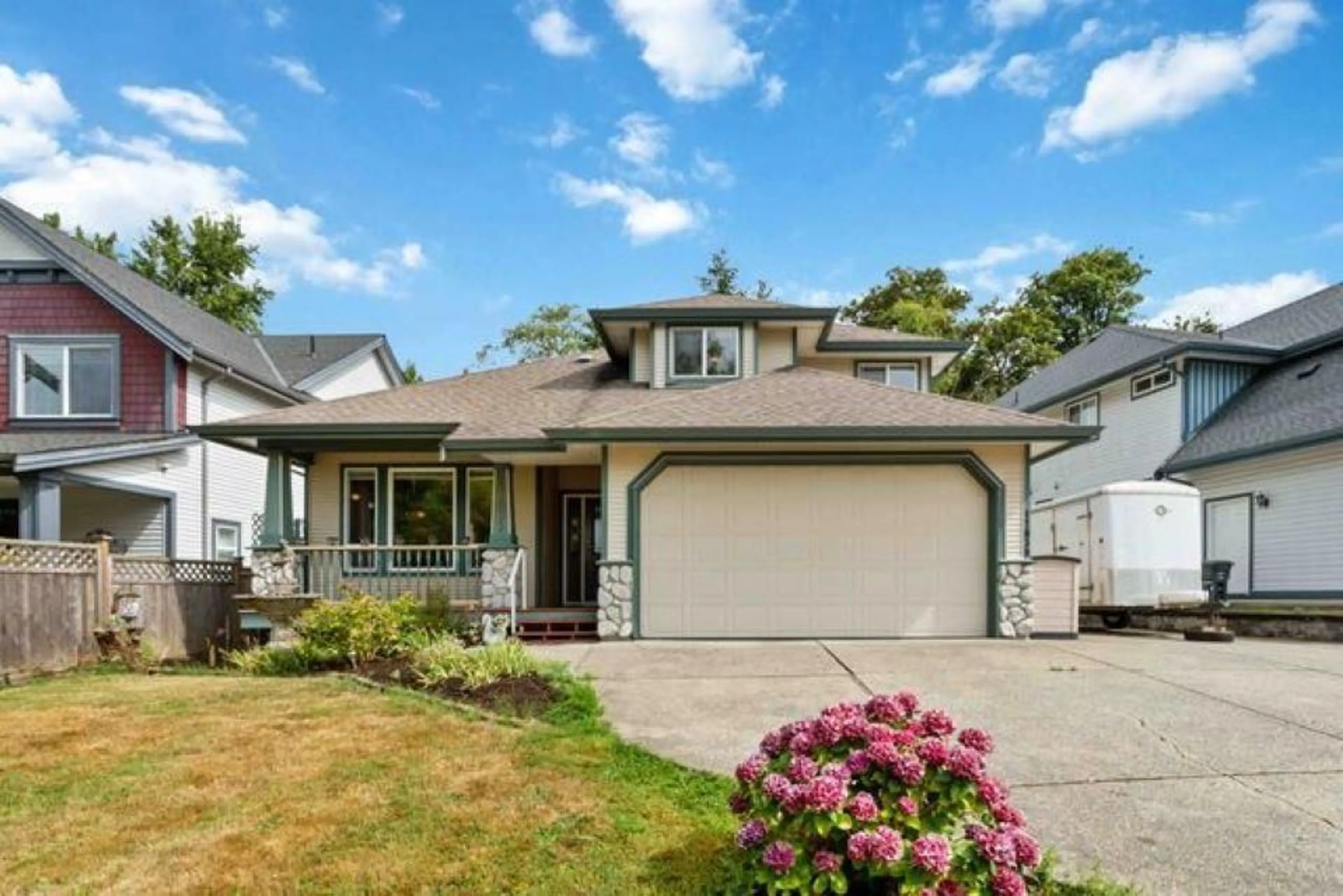 Home with vinyl exterior material, street for 17839 68TH AVENUE, Surrey British Columbia V3S9E2
