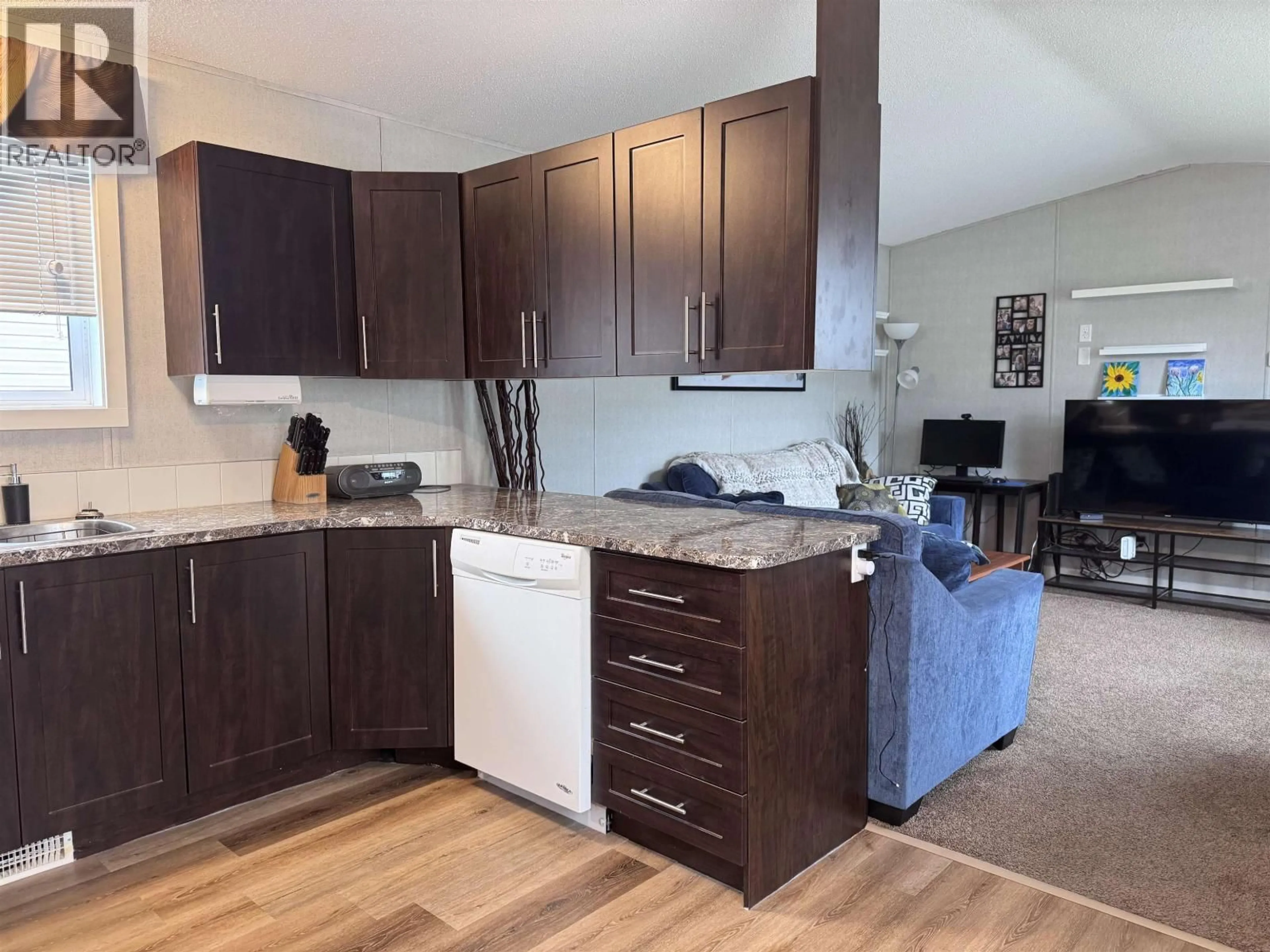 Open concept kitchen, wood/laminate floor for 12 - 3614 KALUM STREET, Terrace British Columbia V8G5E2