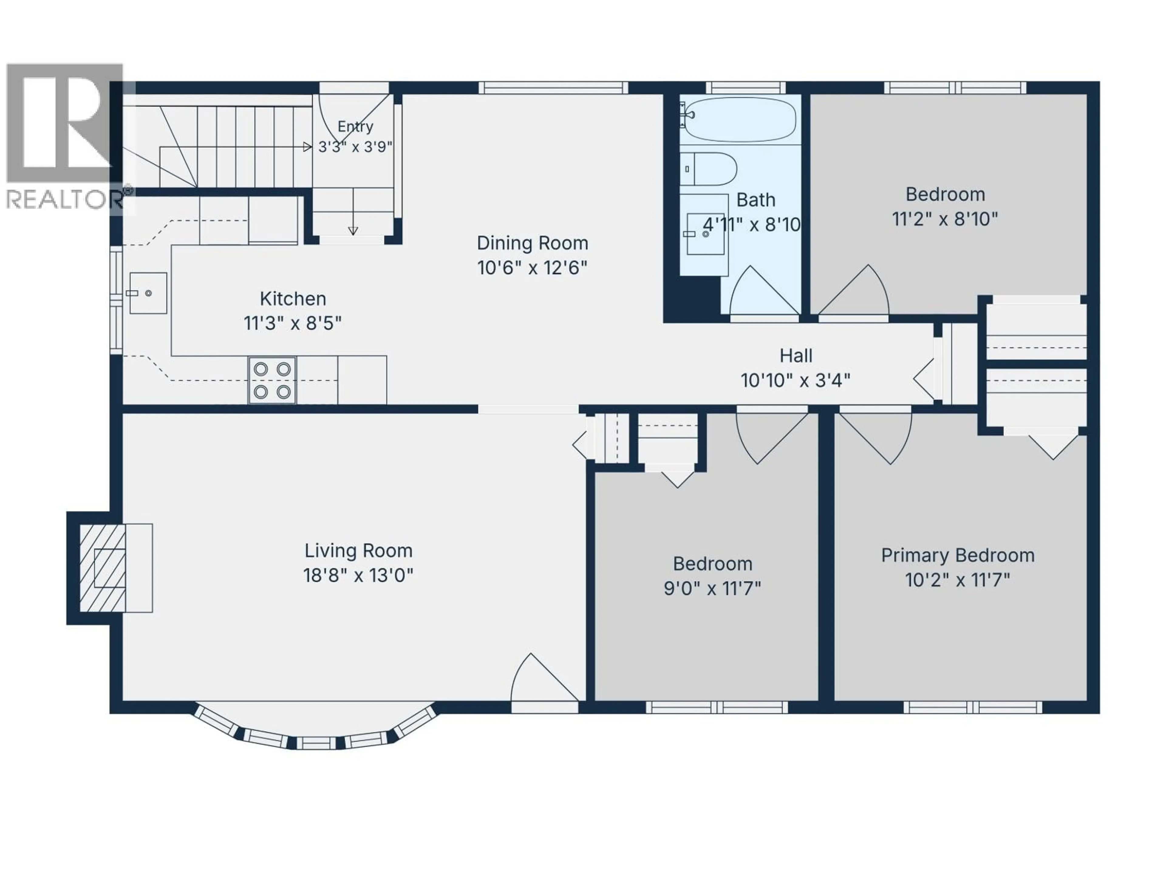 Floor plan for 9616 PEACE RIVER ROAD, Fort St. John British Columbia V1J2S5
