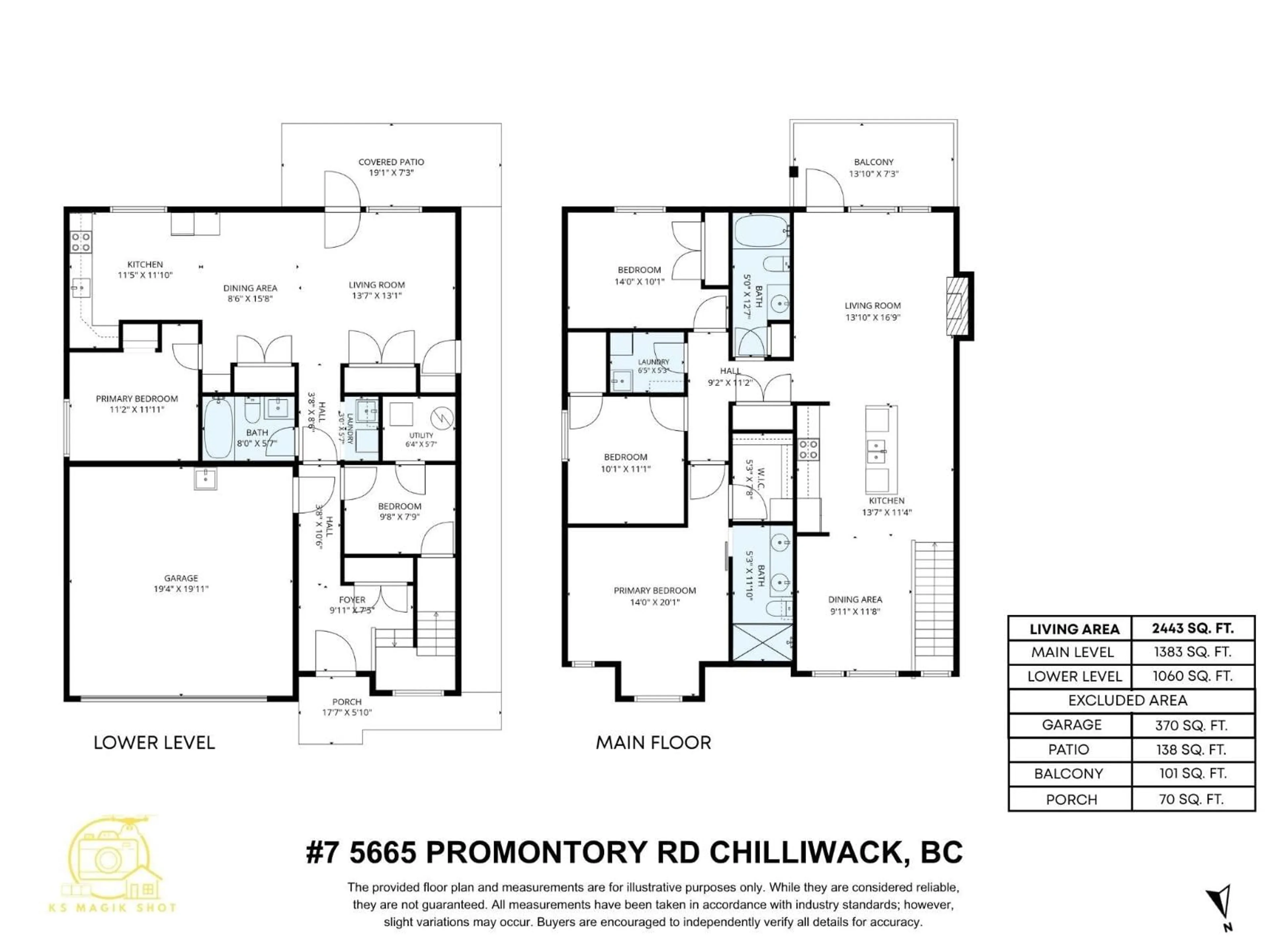 Floor plan for 7 - 5665 PROMONTORY ROAD, Chilliwack British Columbia V2R0Z9