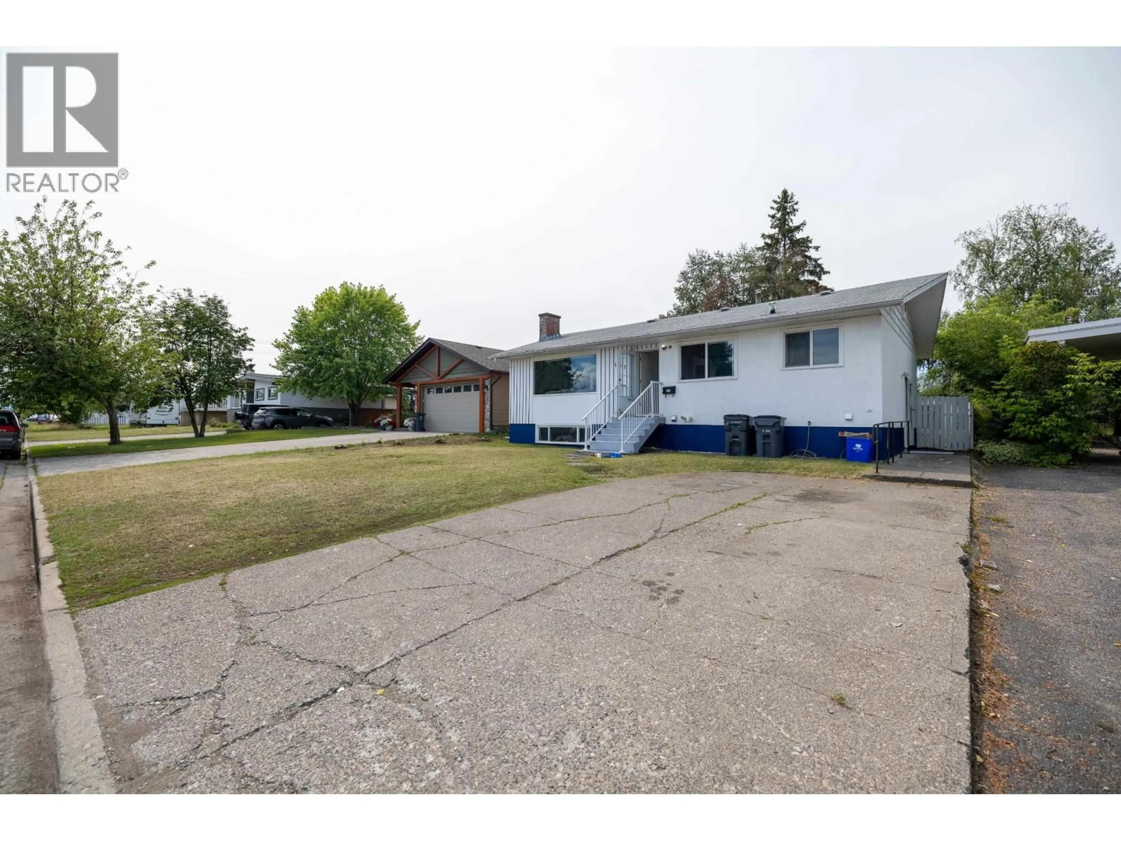 A pic from outside/outdoor area/front of a property/back of a property/a pic from drone, street for 133 MOFFAT STREET, Prince George British Columbia V2M3L2