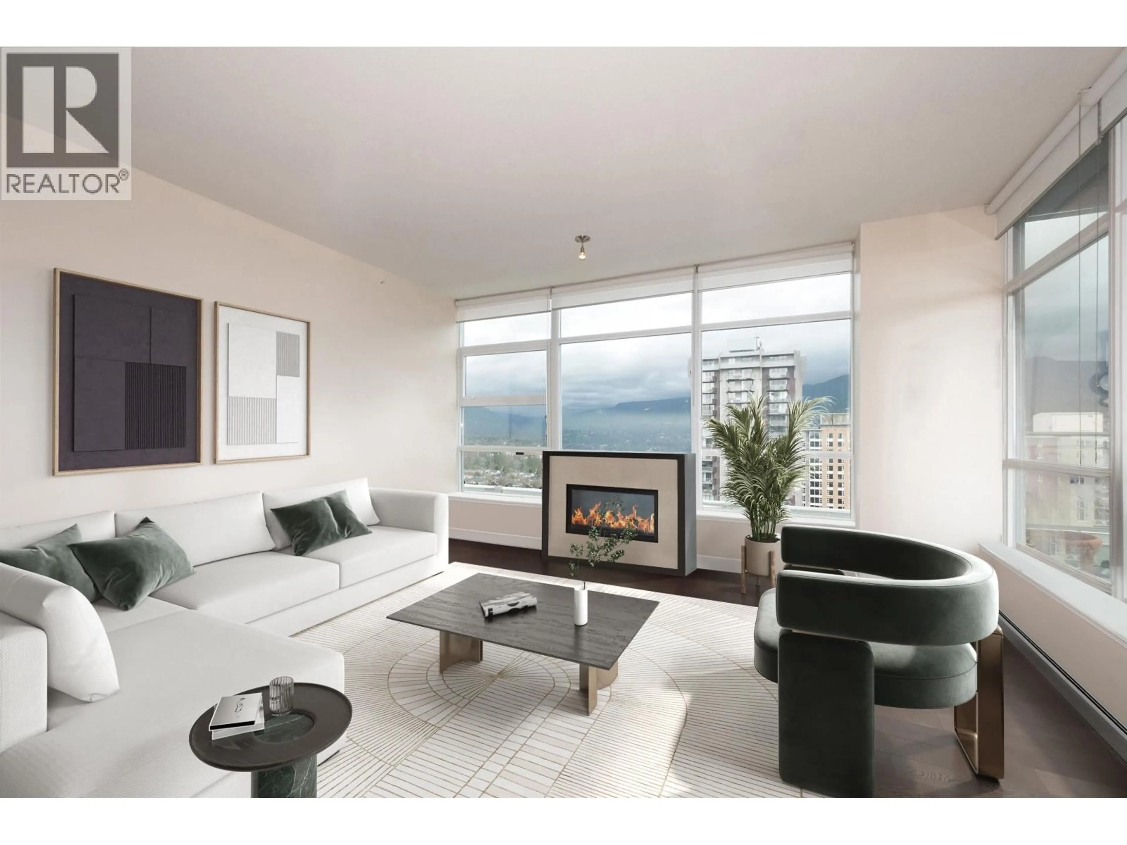 Living room with furniture, unknown for 1801 - 158 13TH STREET, North Vancouver British Columbia V7M0A7