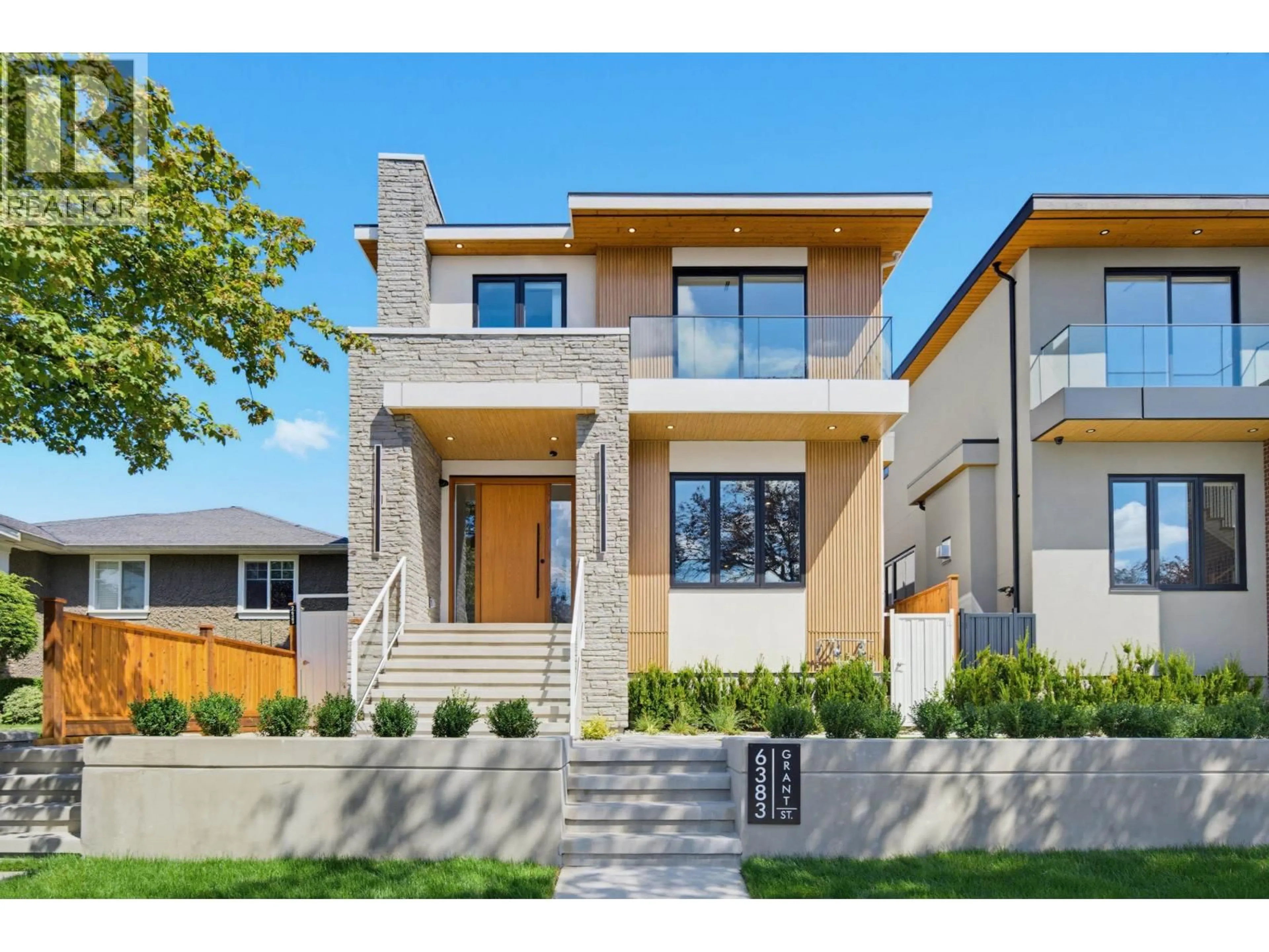 Home with brick exterior material, street for 6383 GRANT STREET, Burnaby British Columbia V5B2K7