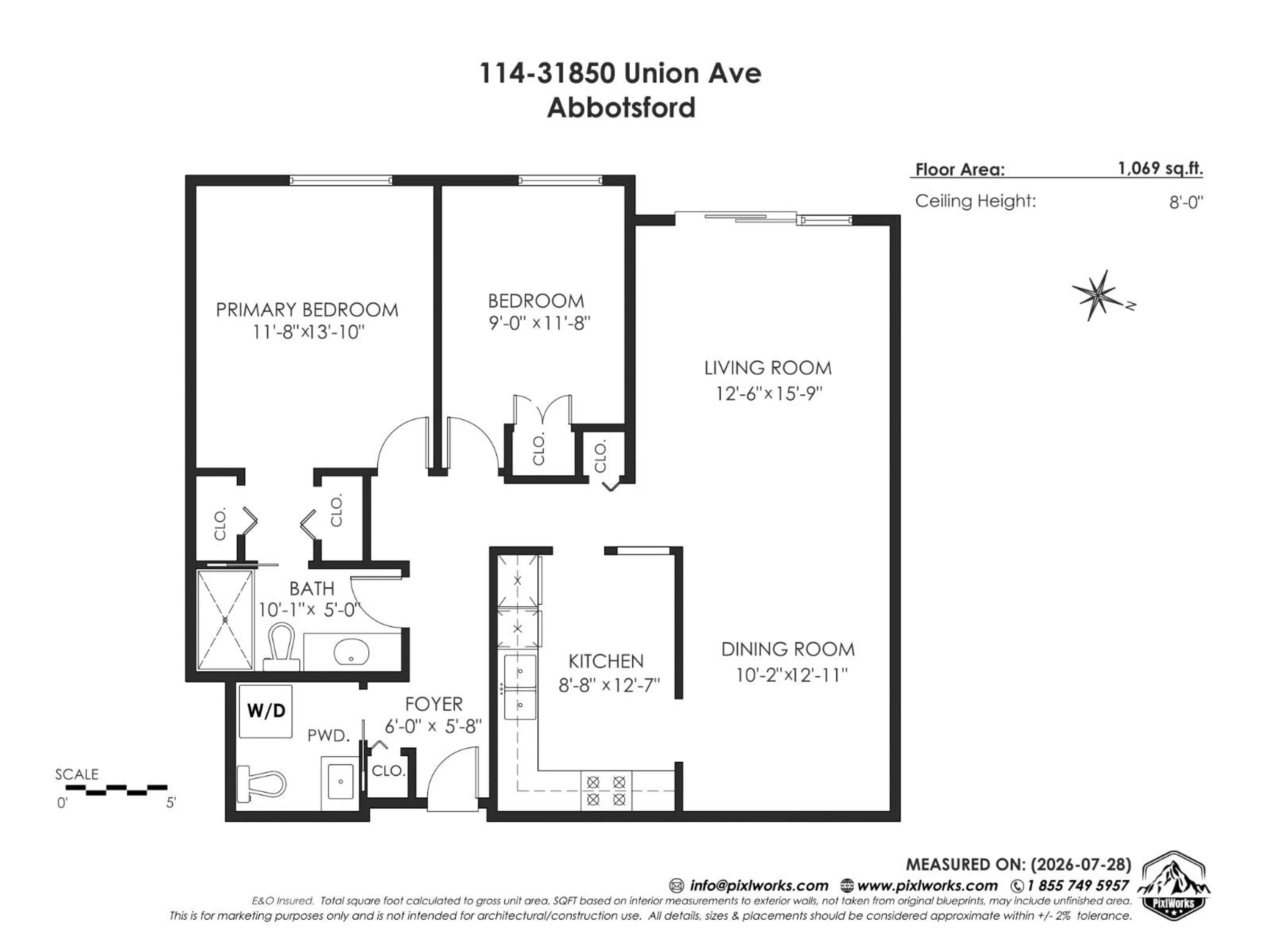 Floor plan for 114 - 31850 UNION AVENUE, Abbotsford British Columbia V2T4V2
