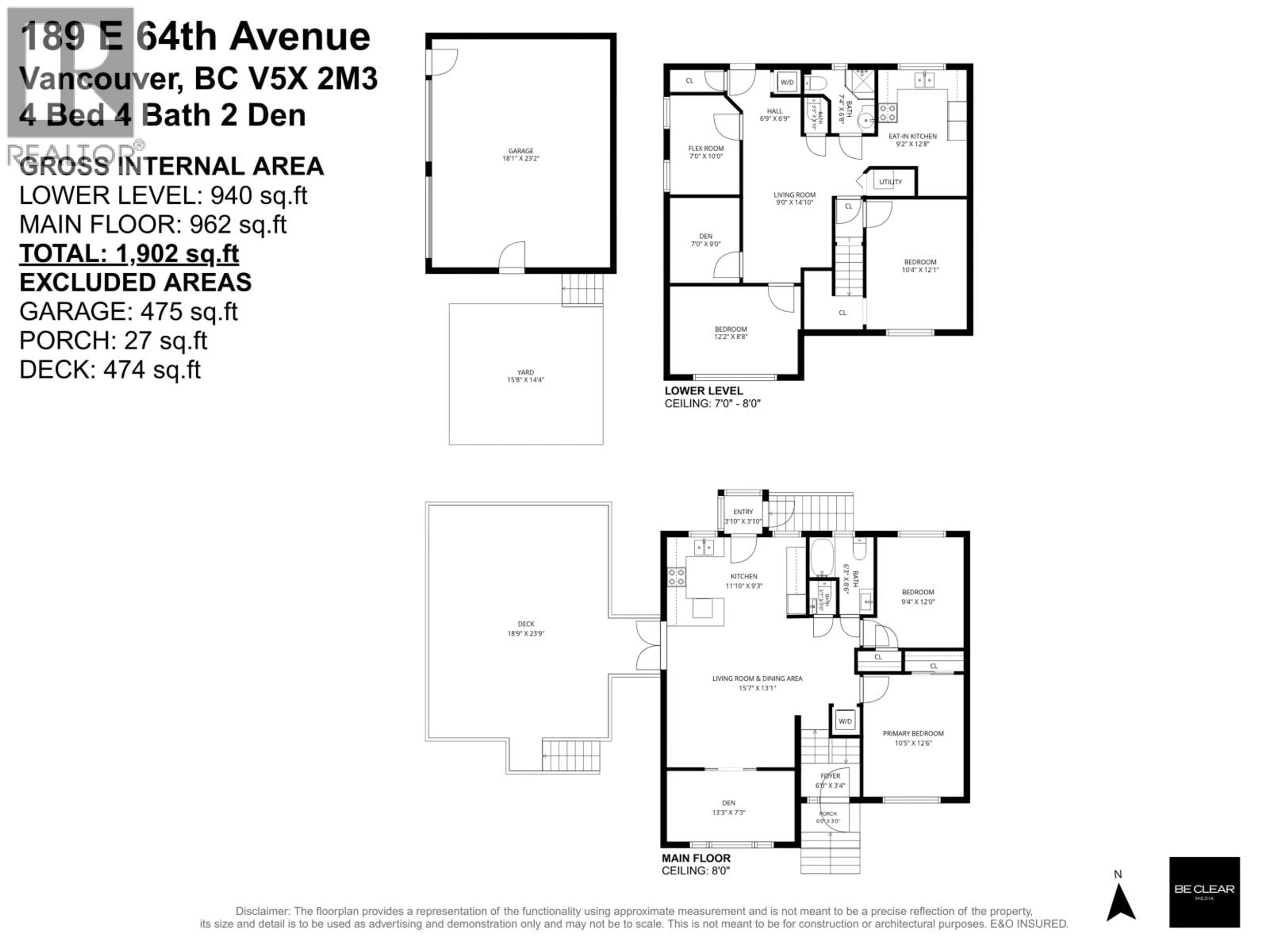 Floor plan for 189 64TH AVE E STREET, Vancouver British Columbia V5X2M3