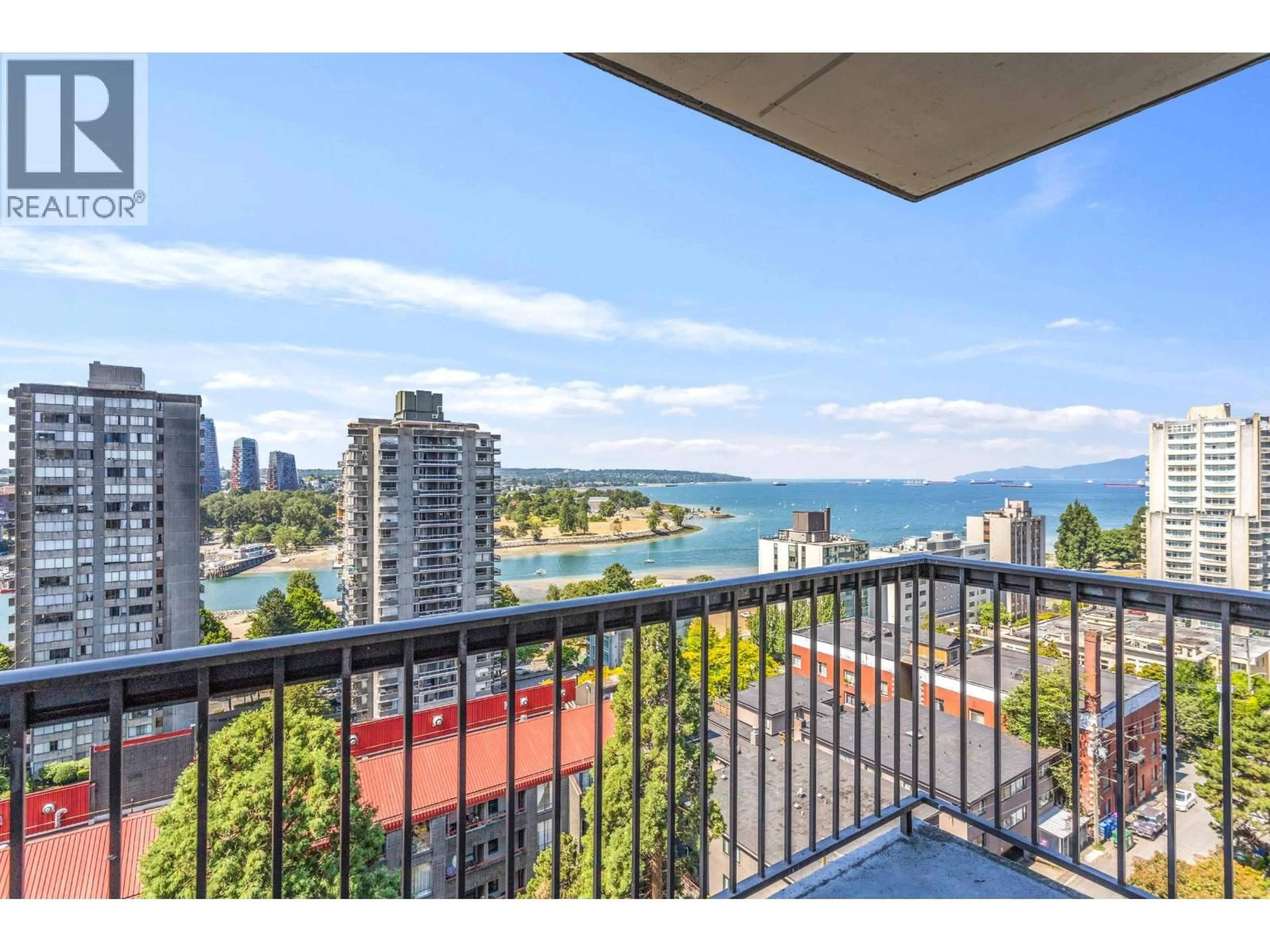 Balcony in the apartment, water/lake/river/ocean view for 1102 - 1146 HARWOOD STREET, Vancouver British Columbia V6E3V1
