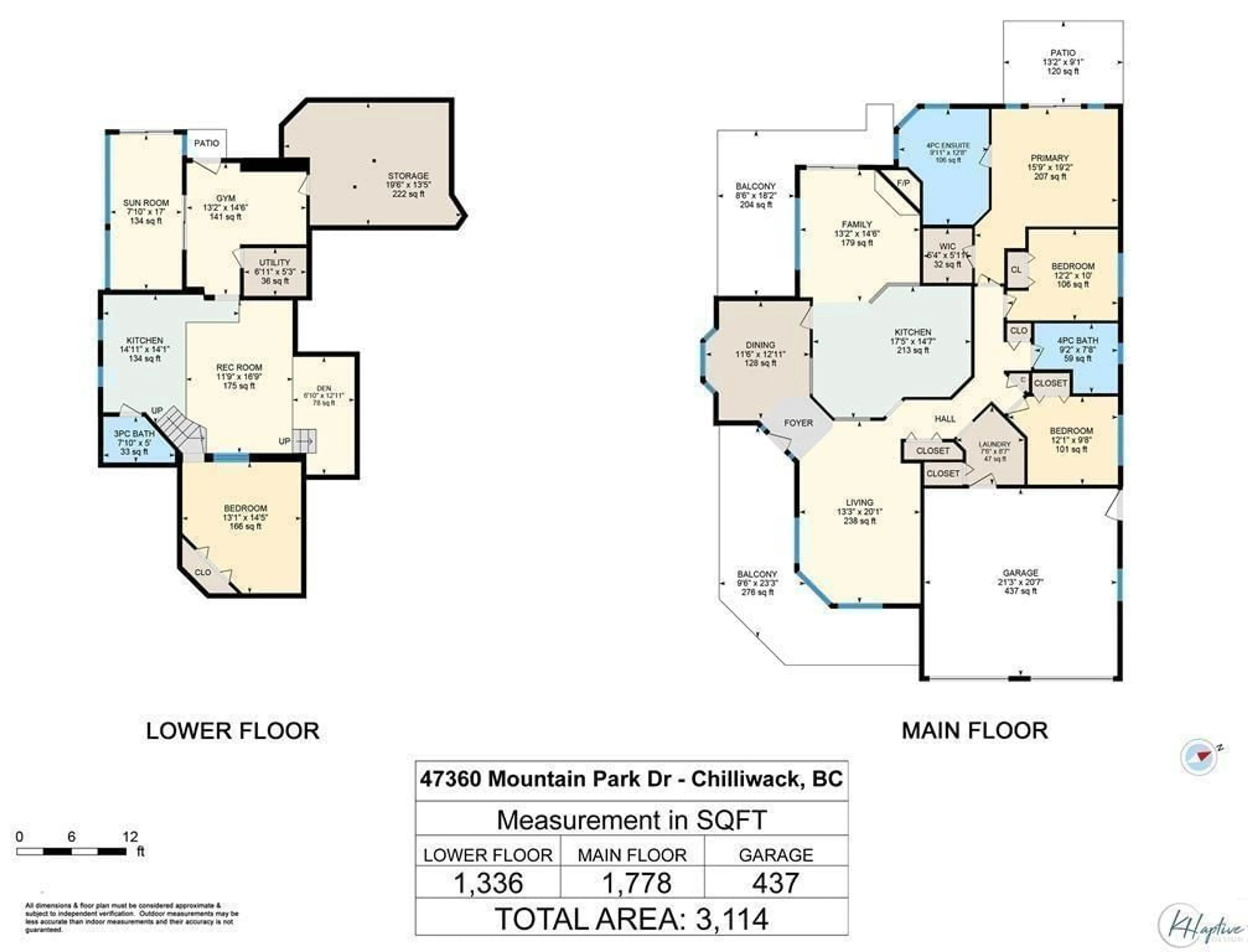 Floor plan for 47360 MOUNTAIN PARK DRIVE, Chilliwack British Columbia V2P7P6
