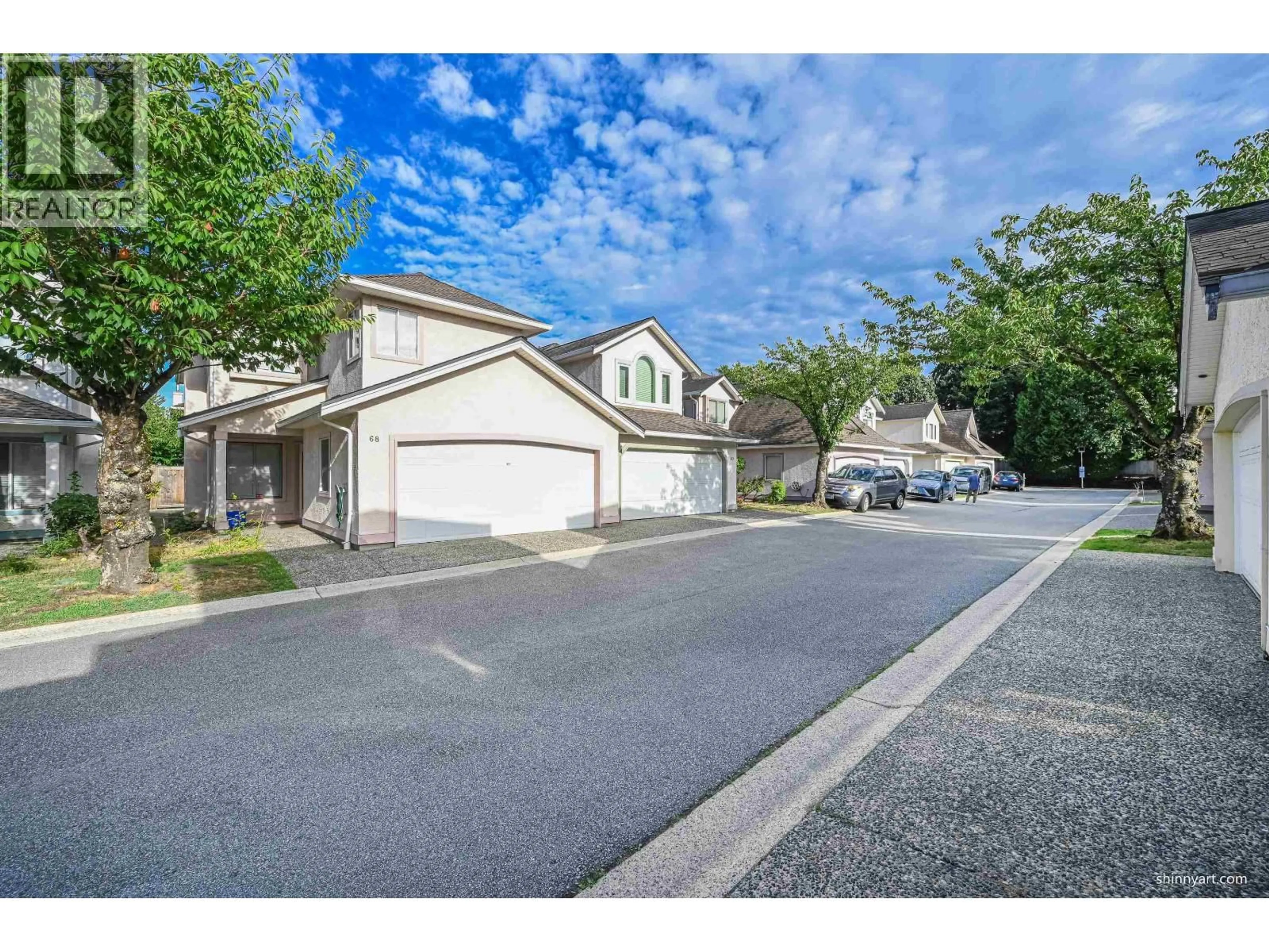 A pic from outside/outdoor area/front of a property/back of a property/a pic from drone, street for 68 - 10000 FISHER GATE, Richmond British Columbia V6X3W8