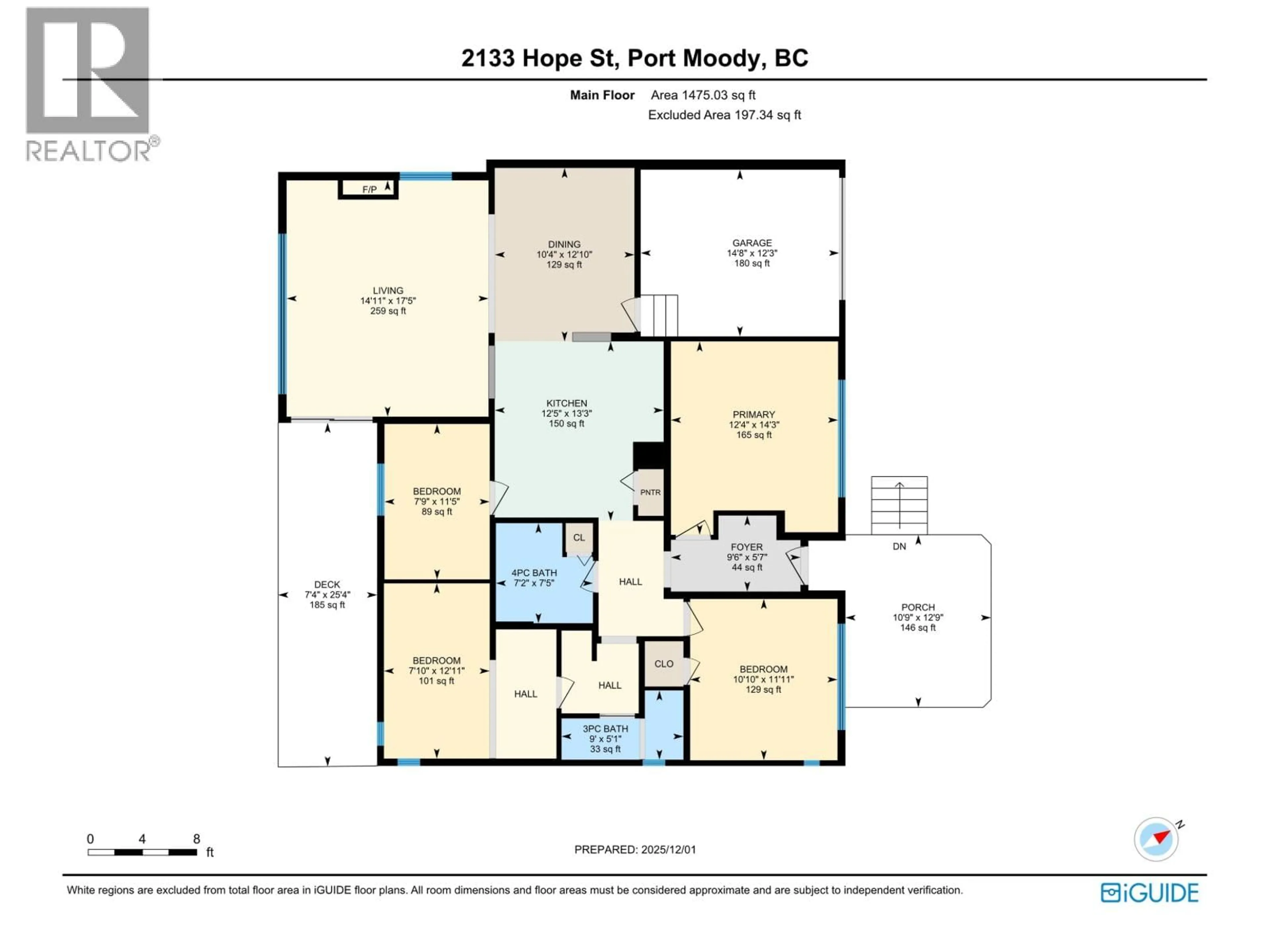 Floor plan for 2133 HOPE STREET, Port Moody British Columbia V3H2H9