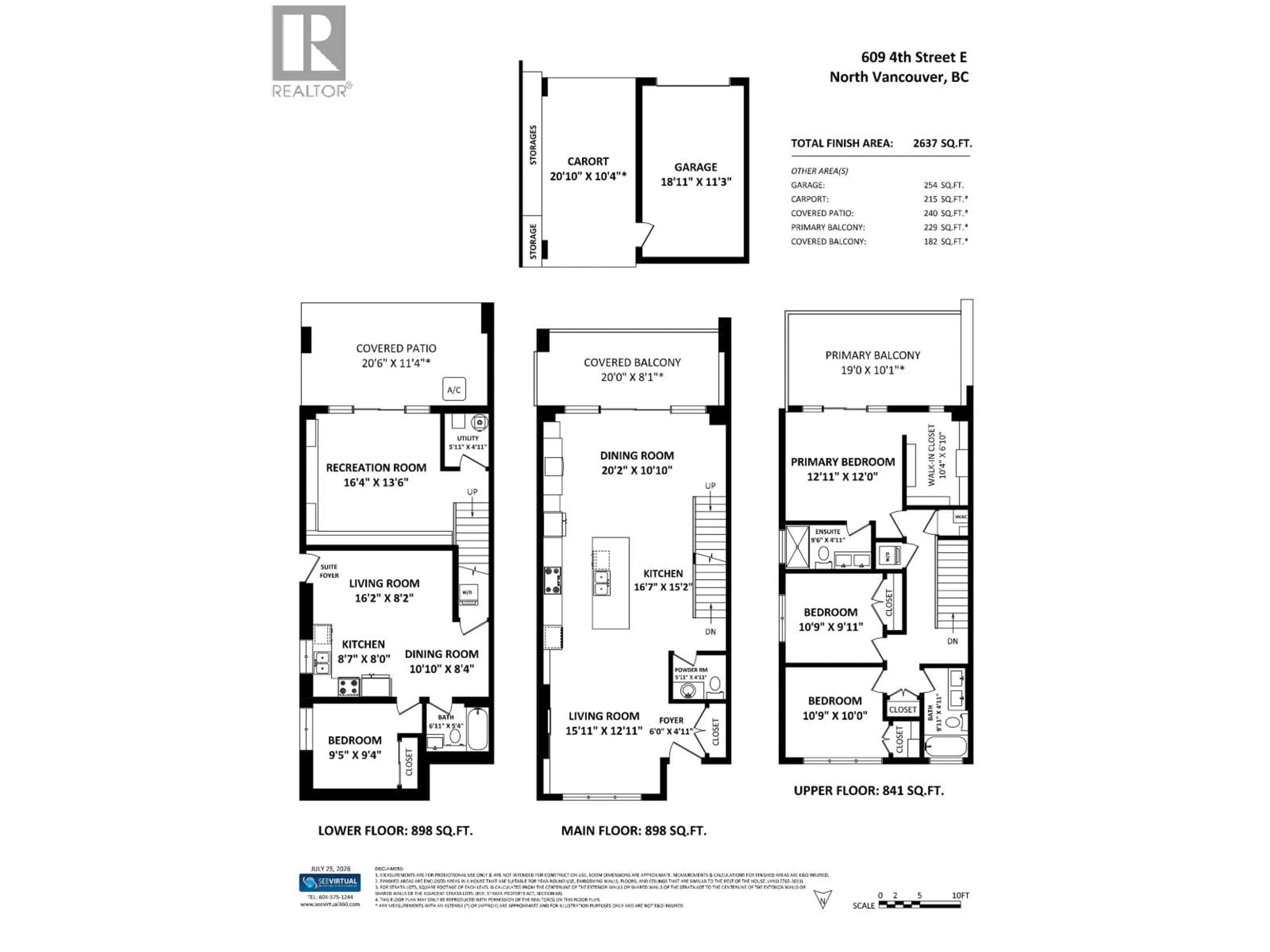 Floor plan for 609 4TH STREET, North Vancouver British Columbia V7L1J9