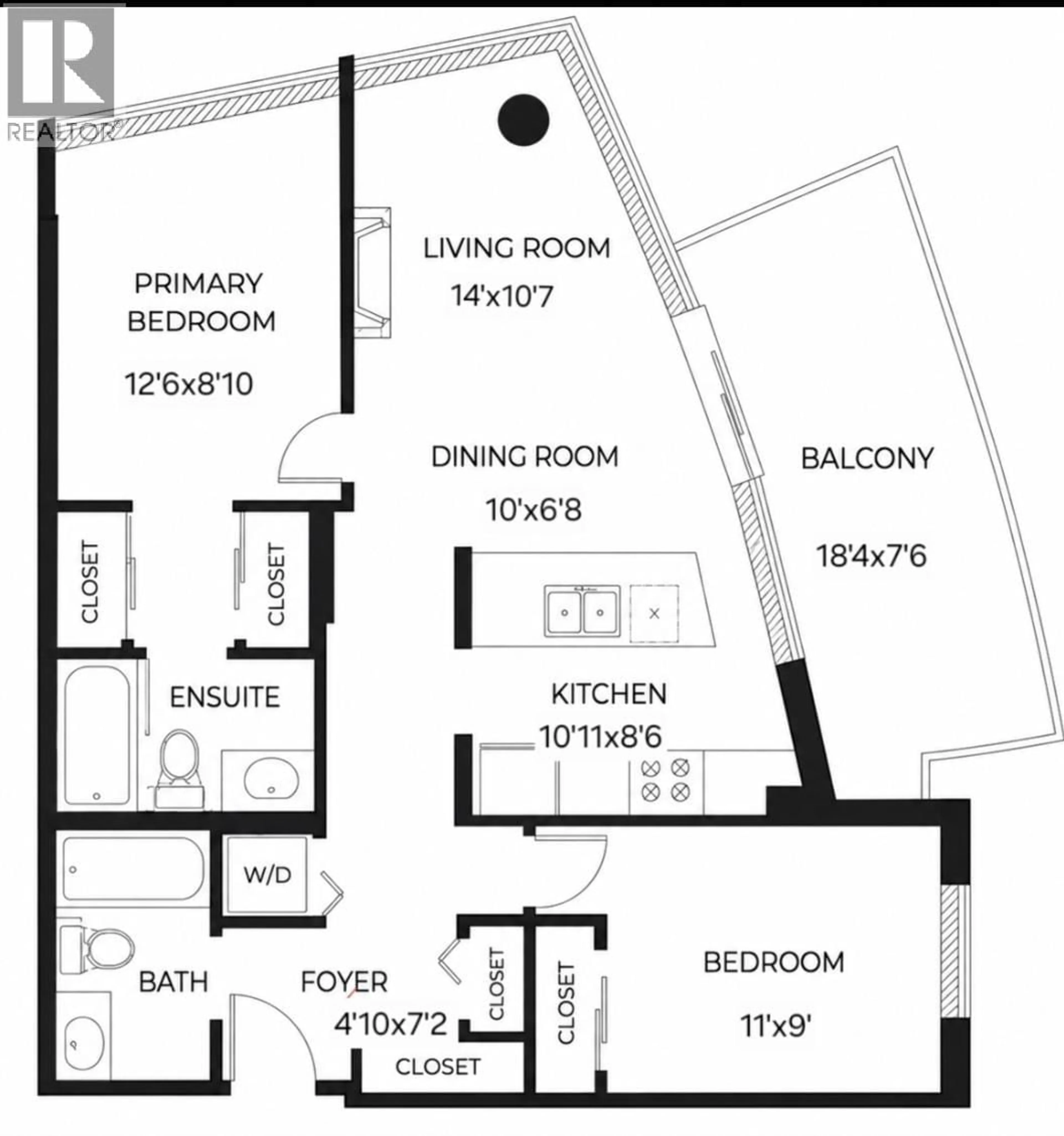 Floor plan for 3306 - 898 CARNARVON STREET, New Westminster British Columbia V3M0C3