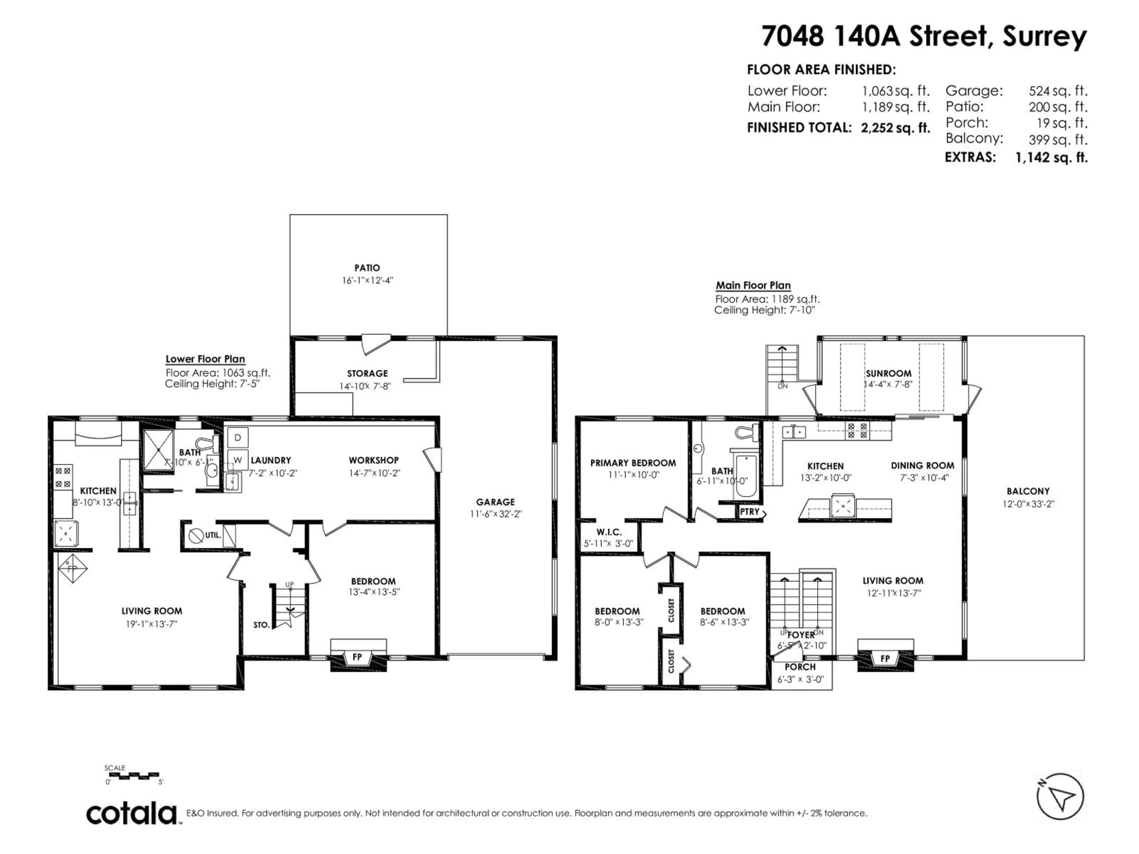 Floor plan for 7048 140A STREET, Surrey British Columbia V3W5L5