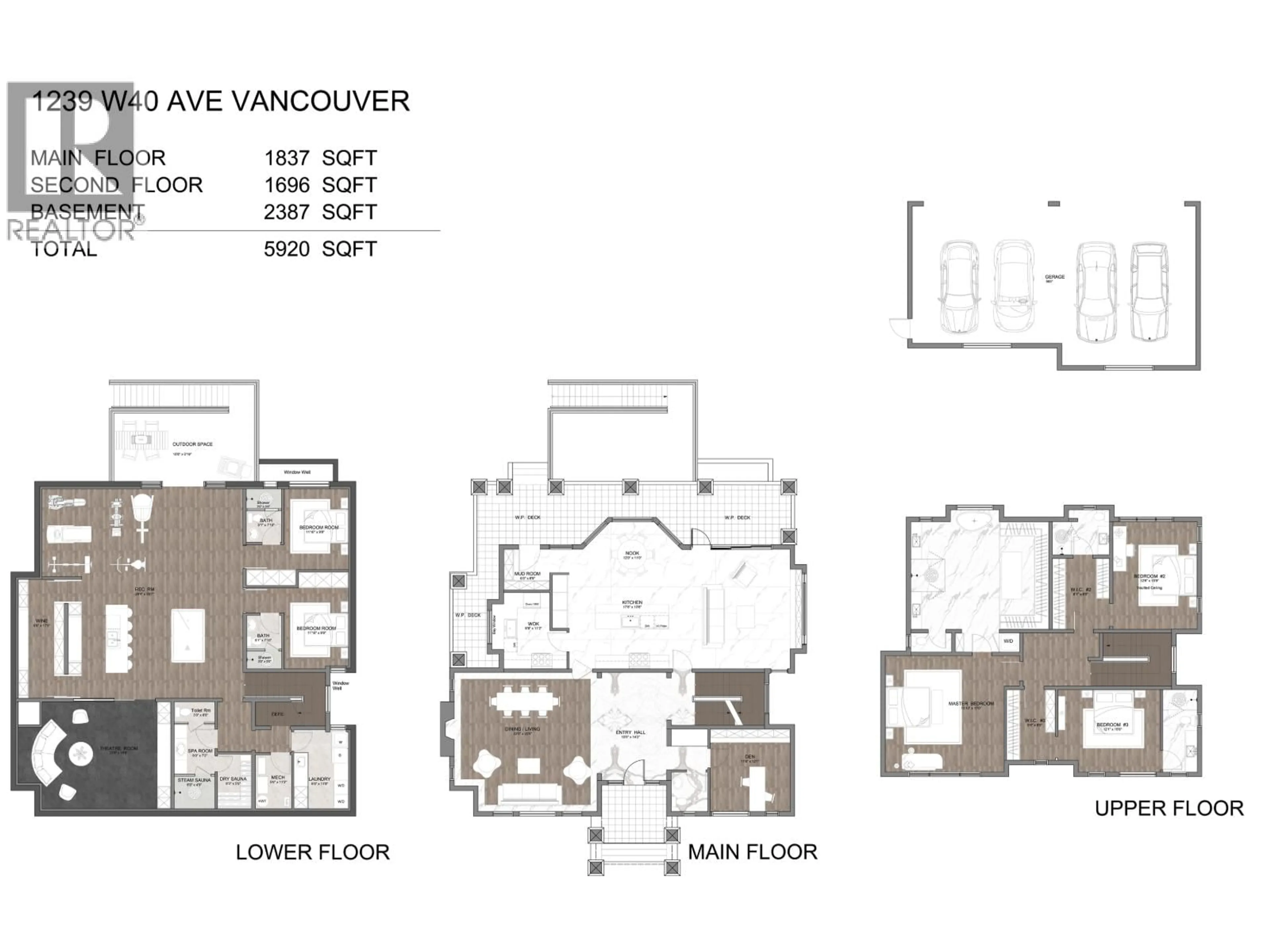 Floor plan for 1239 40TH AVENUE, Vancouver British Columbia V6M1V3