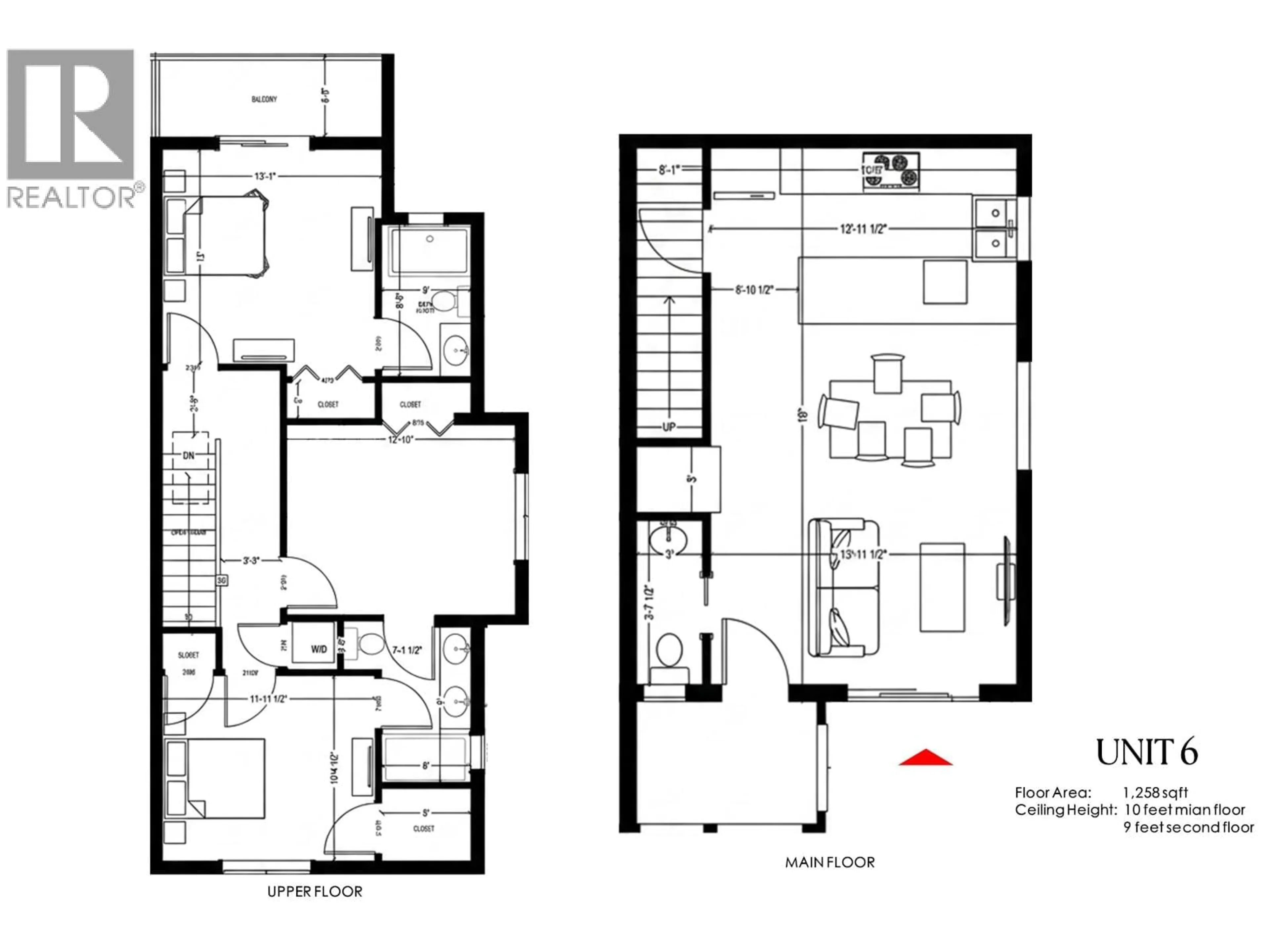 Floor plan for 1 - 3423 47TH AVENUE, Vancouver British Columbia V5S1C8
