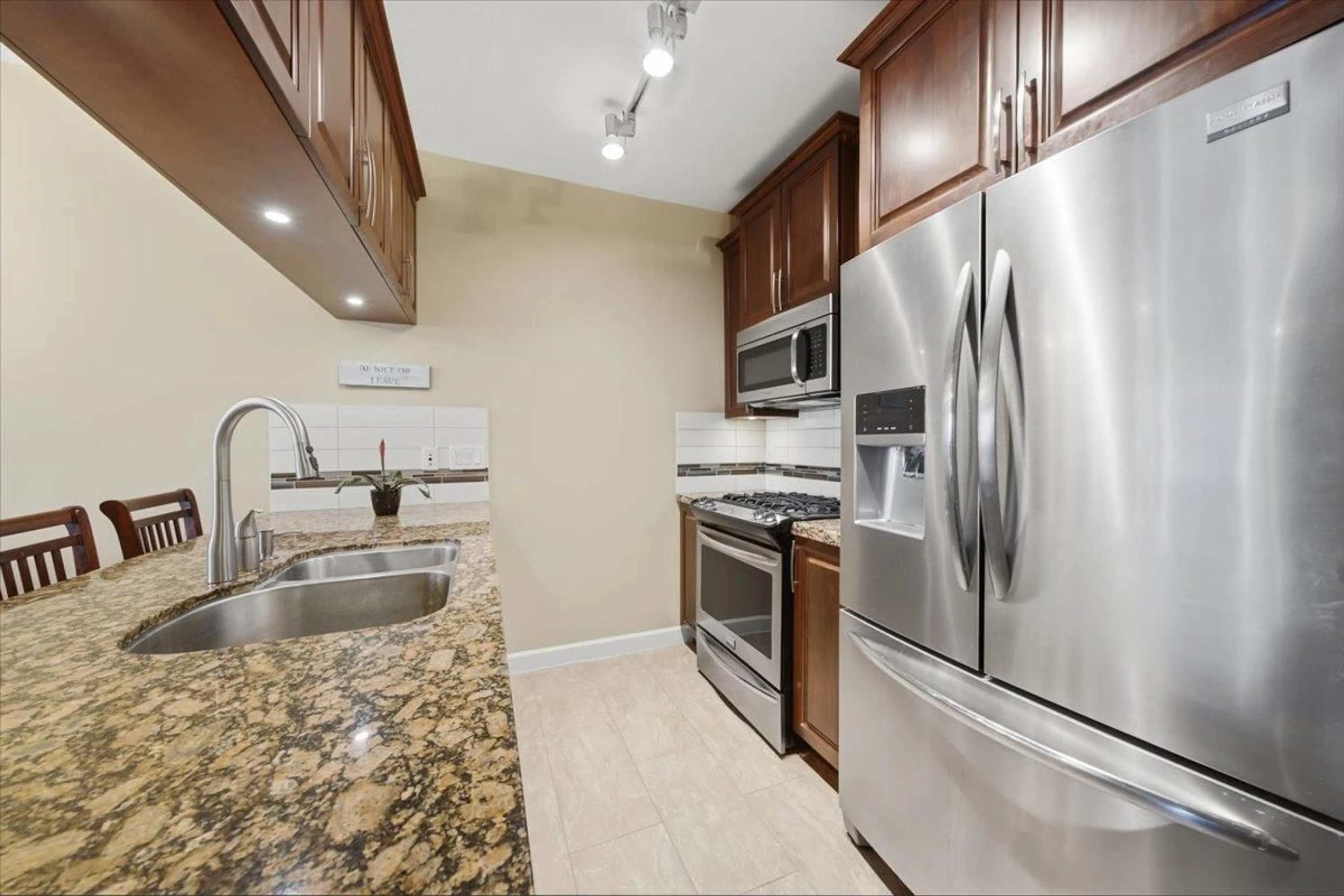 Standard kitchen, ceramic/tile floor for 317 - 8067 207 STREET, Langley British Columbia V2Y0N9