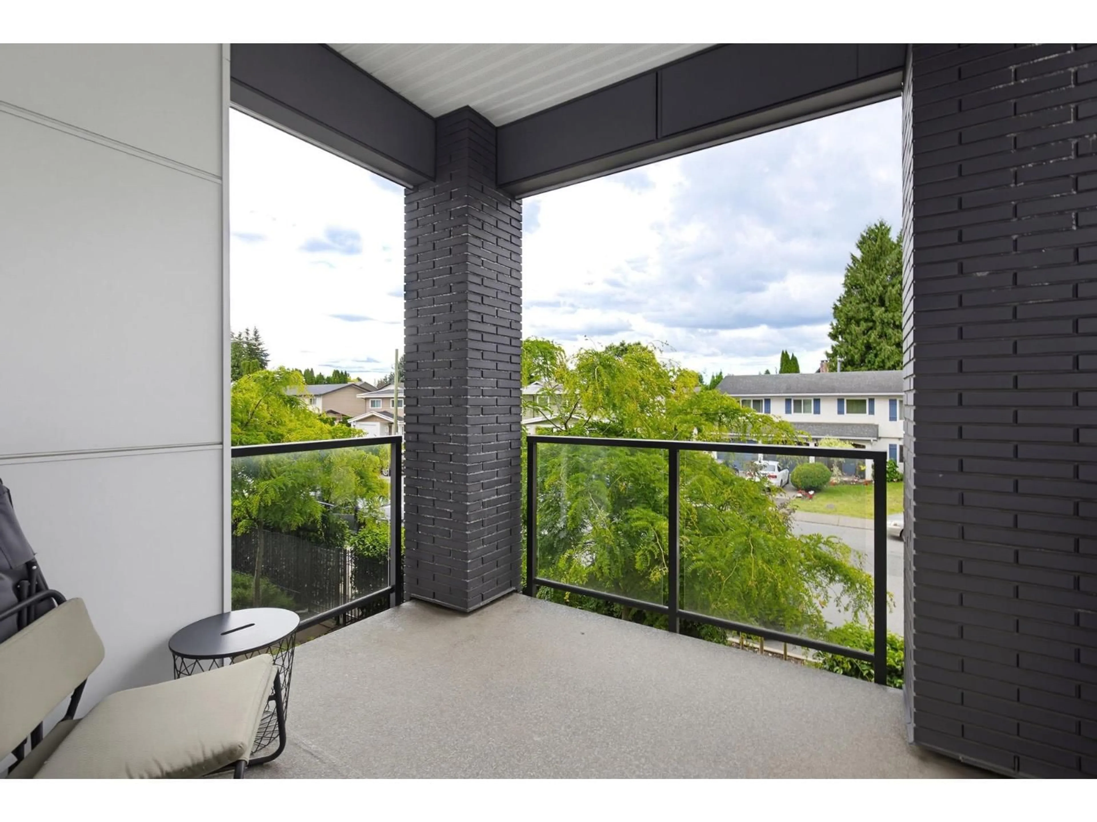 Balcony in the apartment, water/lake/river/ocean view for 210 - 2120 GLADWIN ROAD, Abbotsford British Columbia V2S0L7