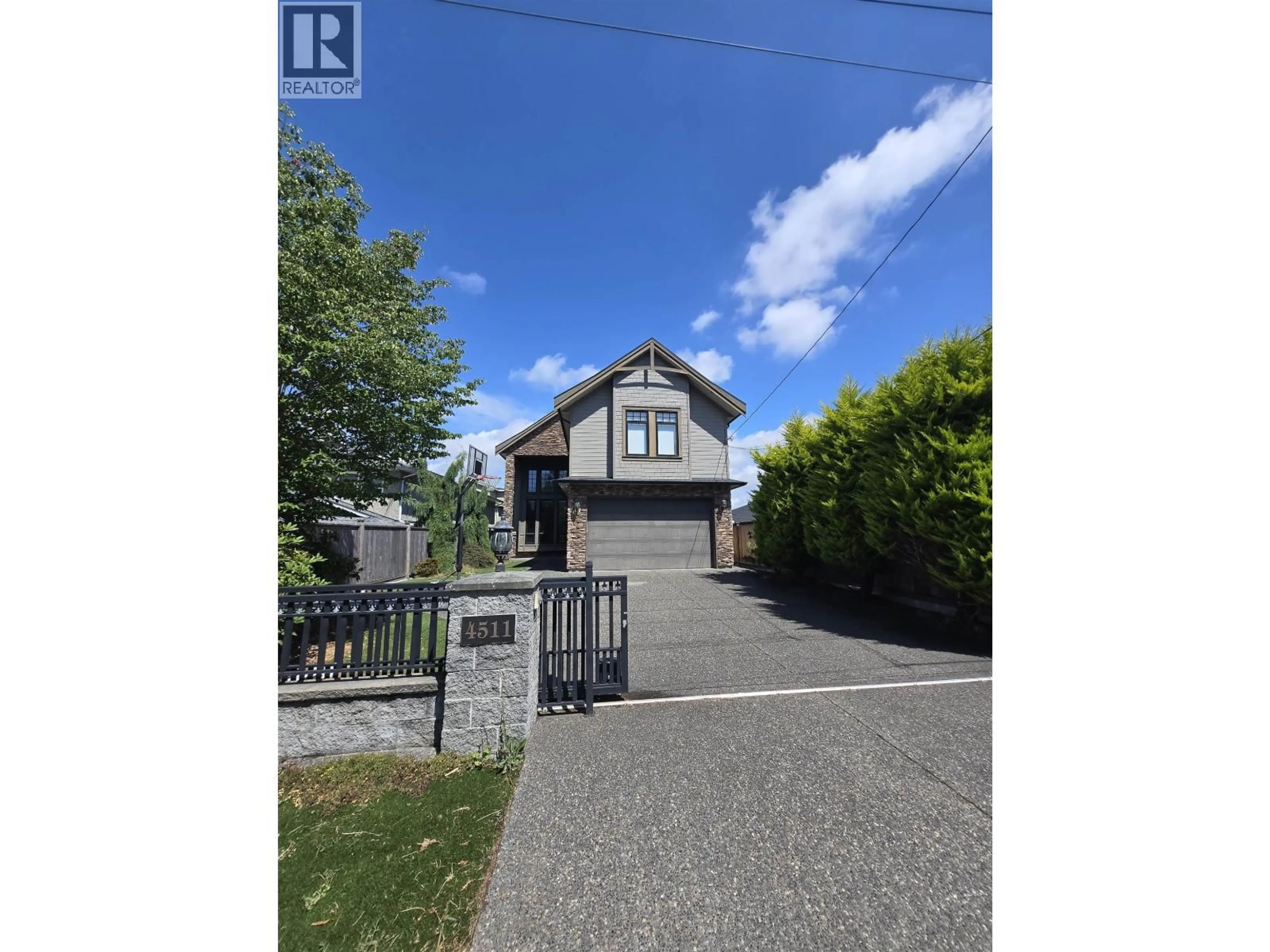 A pic from outside/outdoor area/front of a property/back of a property/a pic from drone, street for 4511 STEVESTON HIGHWAY, Richmond British Columbia V7E2K4