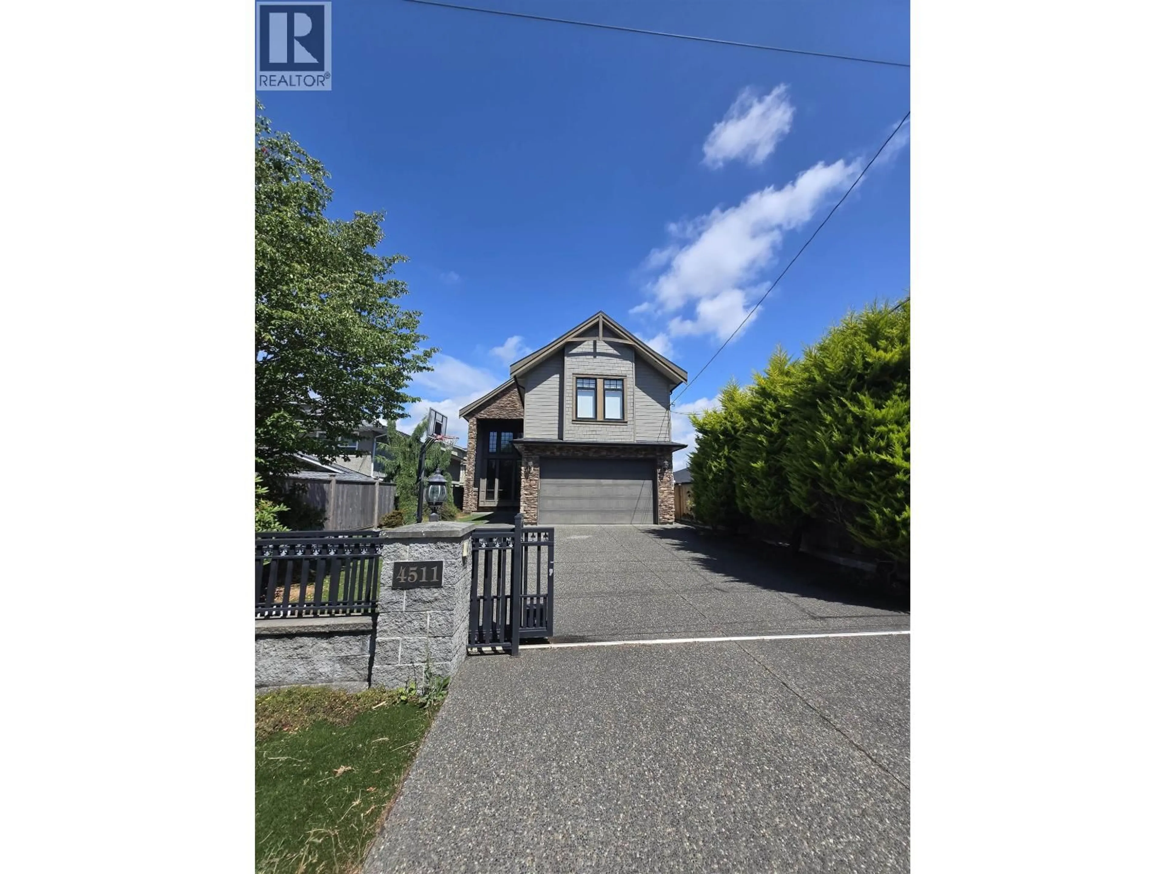 A pic from outside/outdoor area/front of a property/back of a property/a pic from drone, street for 4511 STEVESTON HIGHWAY, Richmond British Columbia V7E2K4
