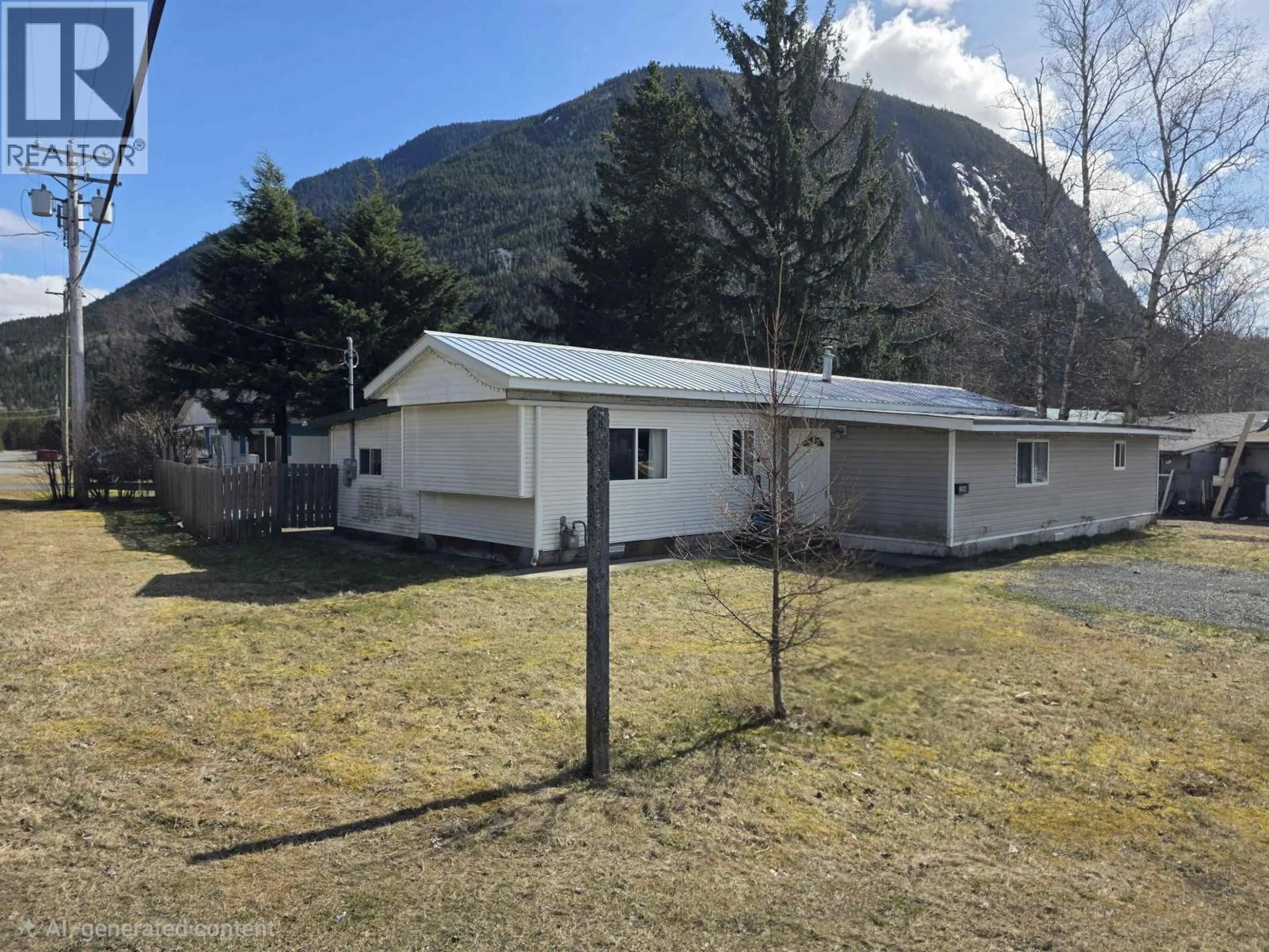 A pic from outside/outdoor area/front of a property/back of a property/a pic from drone, mountain view for 3988 WALKER STREET, Terrace British Columbia V8G3L6