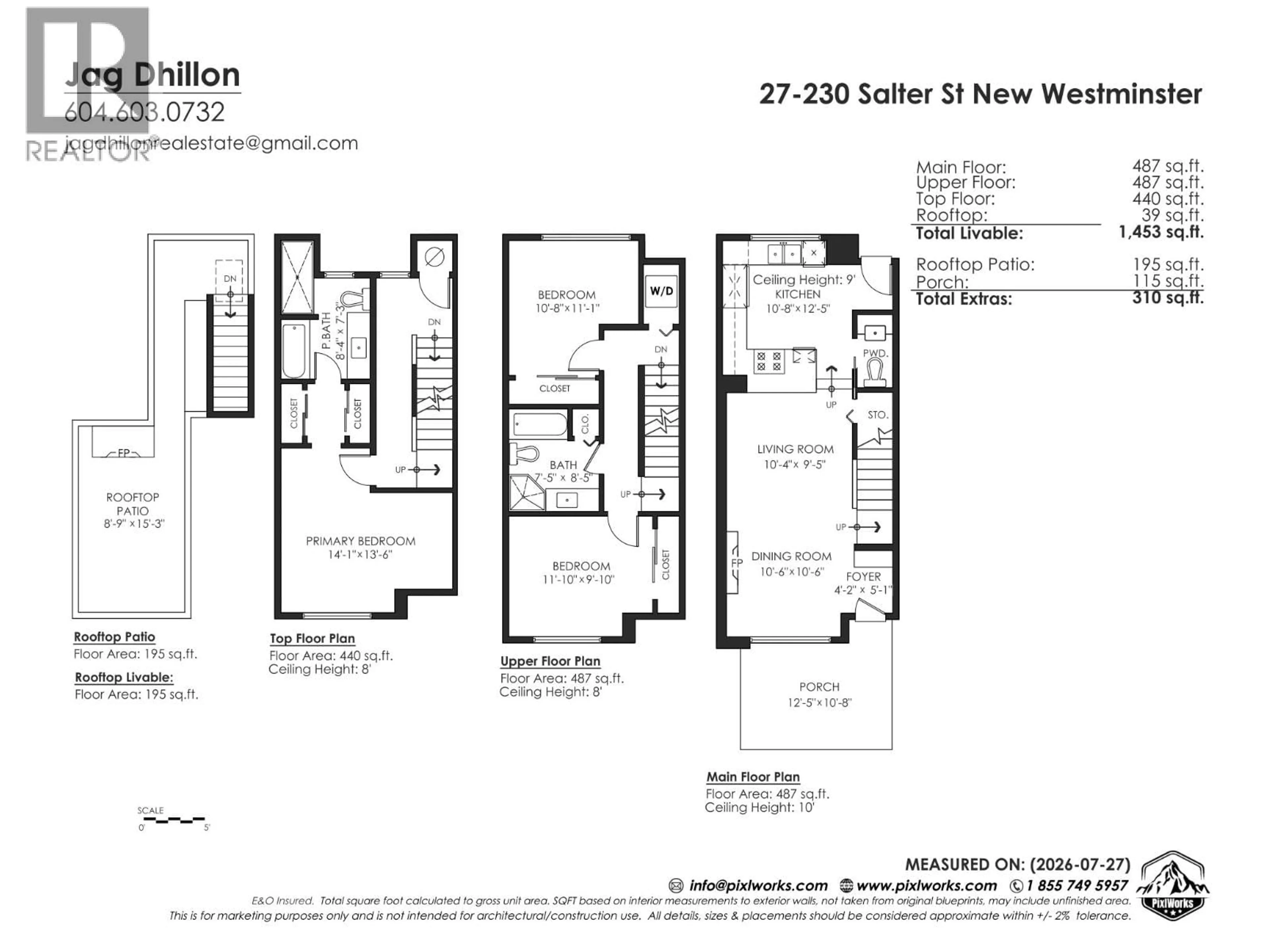 Floor plan for 27 - 230 SALTER STREET, New Westminster British Columbia V3M0G1