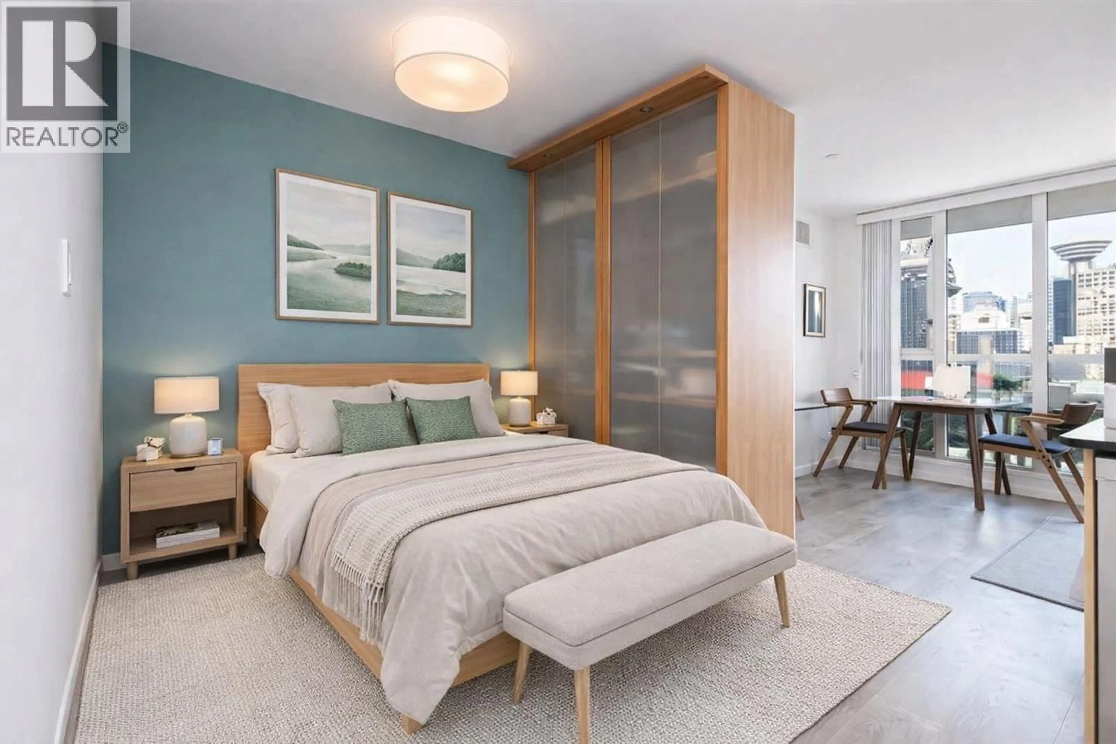 Bedroom with bed, unknown for 1703 - 63 KEEFER PLACE, Vancouver British Columbia V6B6N6