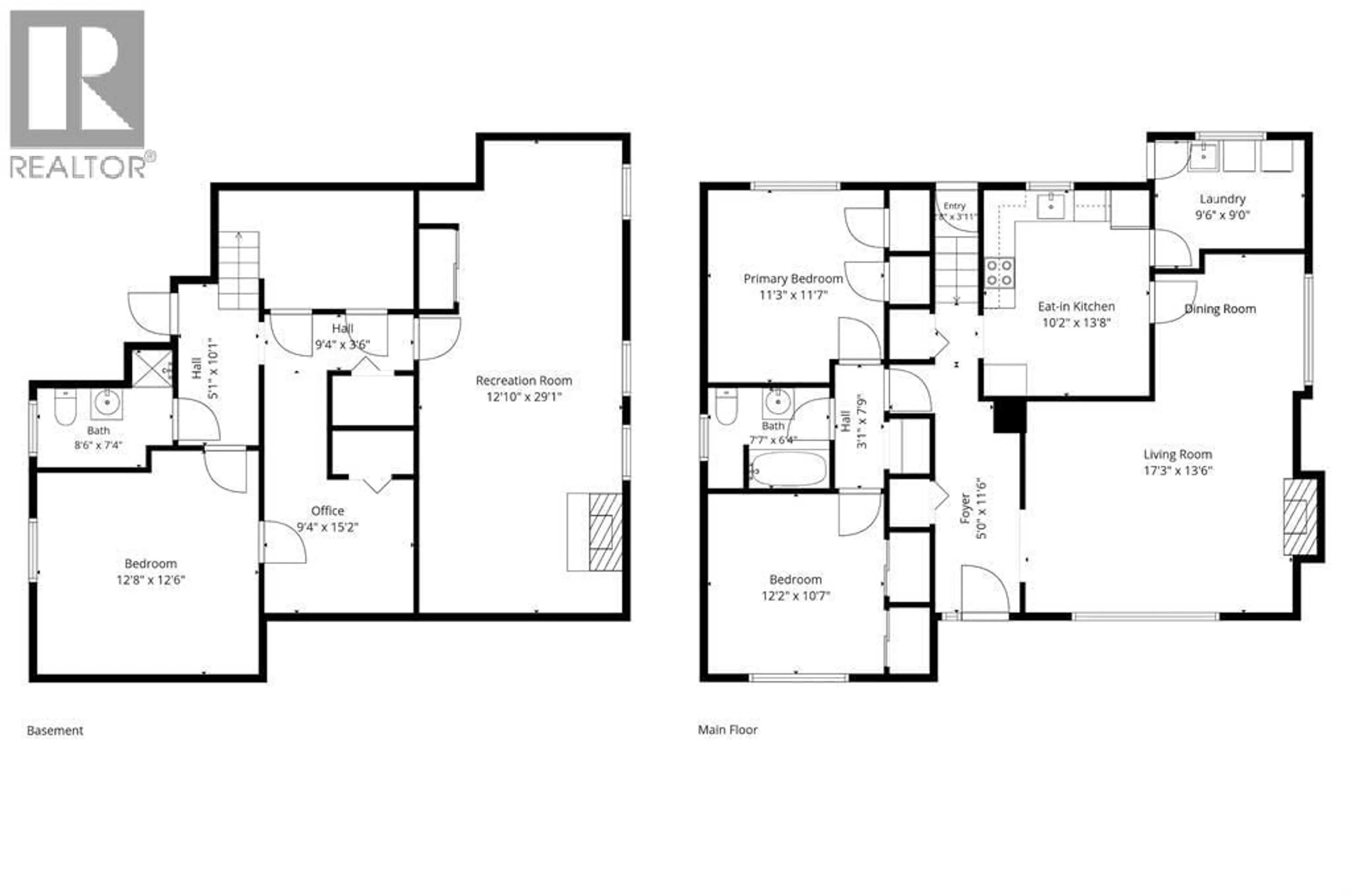 Floor plan for 1309 EDINBURGH STREET, New Westminster British Columbia V3M2W1