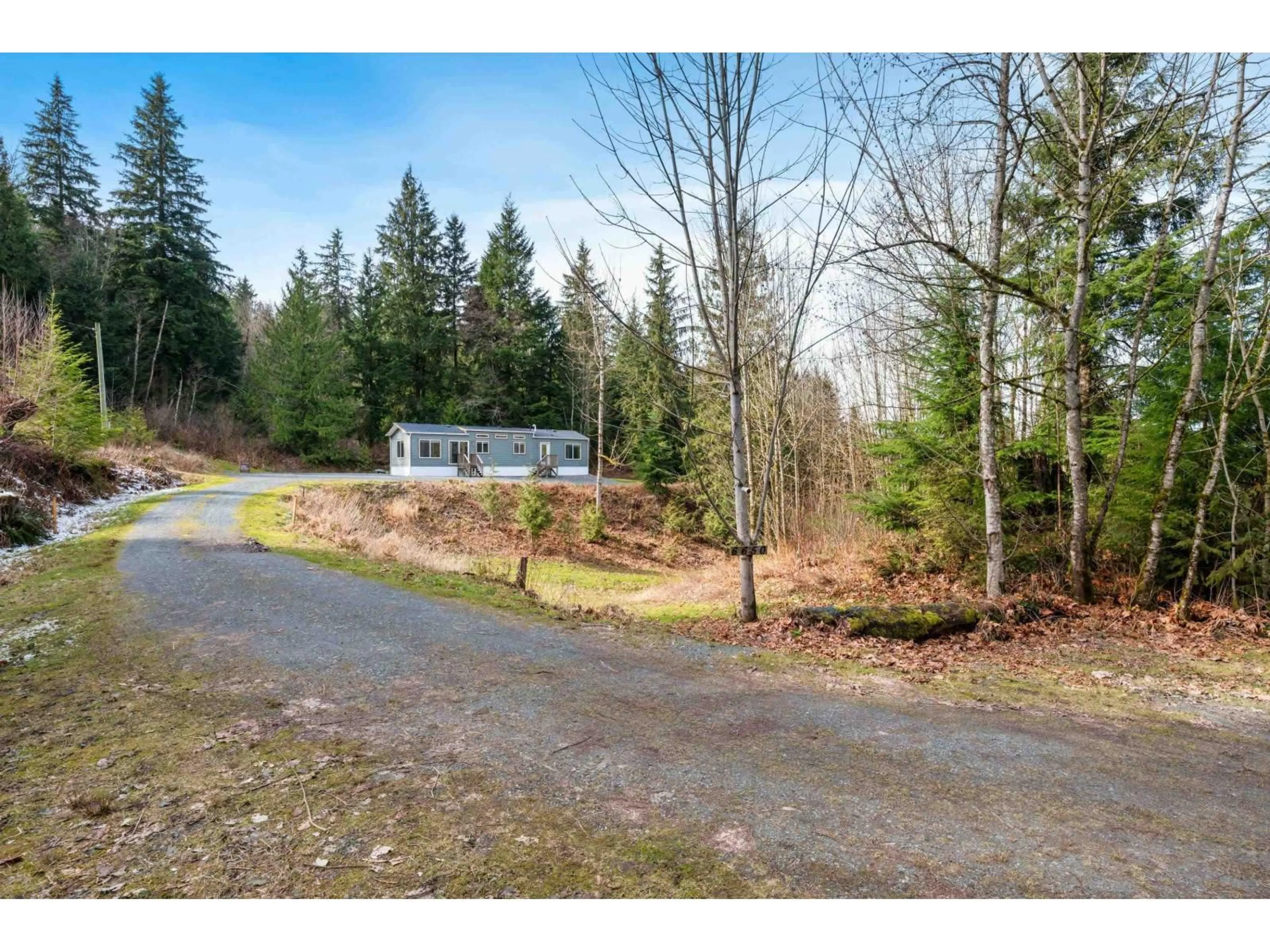 A pic from outside/outdoor area/front of a property/back of a property/a pic from drone, forest/trees view for 6650 HINKLEY ROAD, Chilliwack British Columbia V4Z1J4