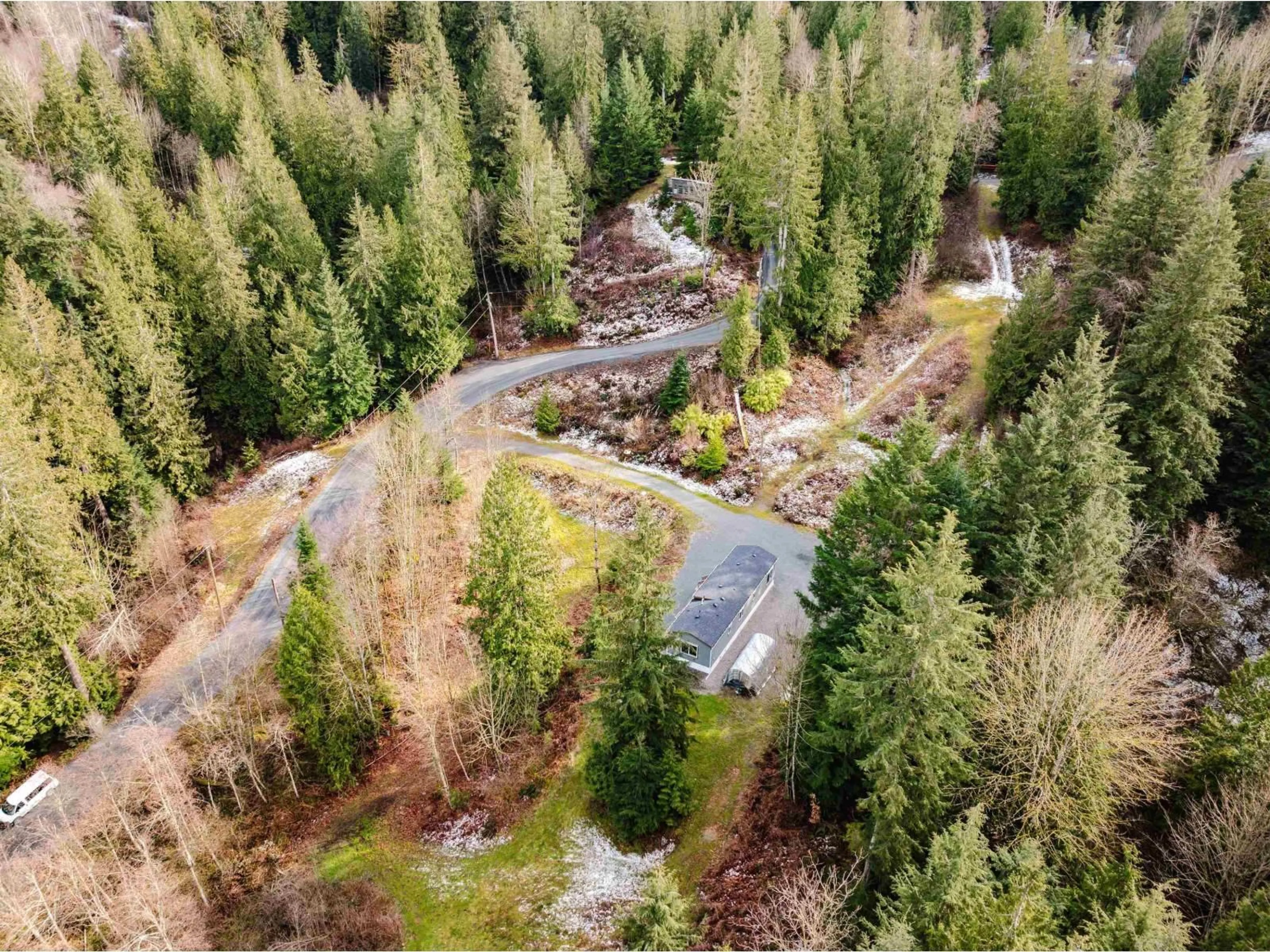 A pic from outside/outdoor area/front of a property/back of a property/a pic from drone, forest/trees view for 6650 HINKLEY ROAD, Chilliwack British Columbia V4Z1J4