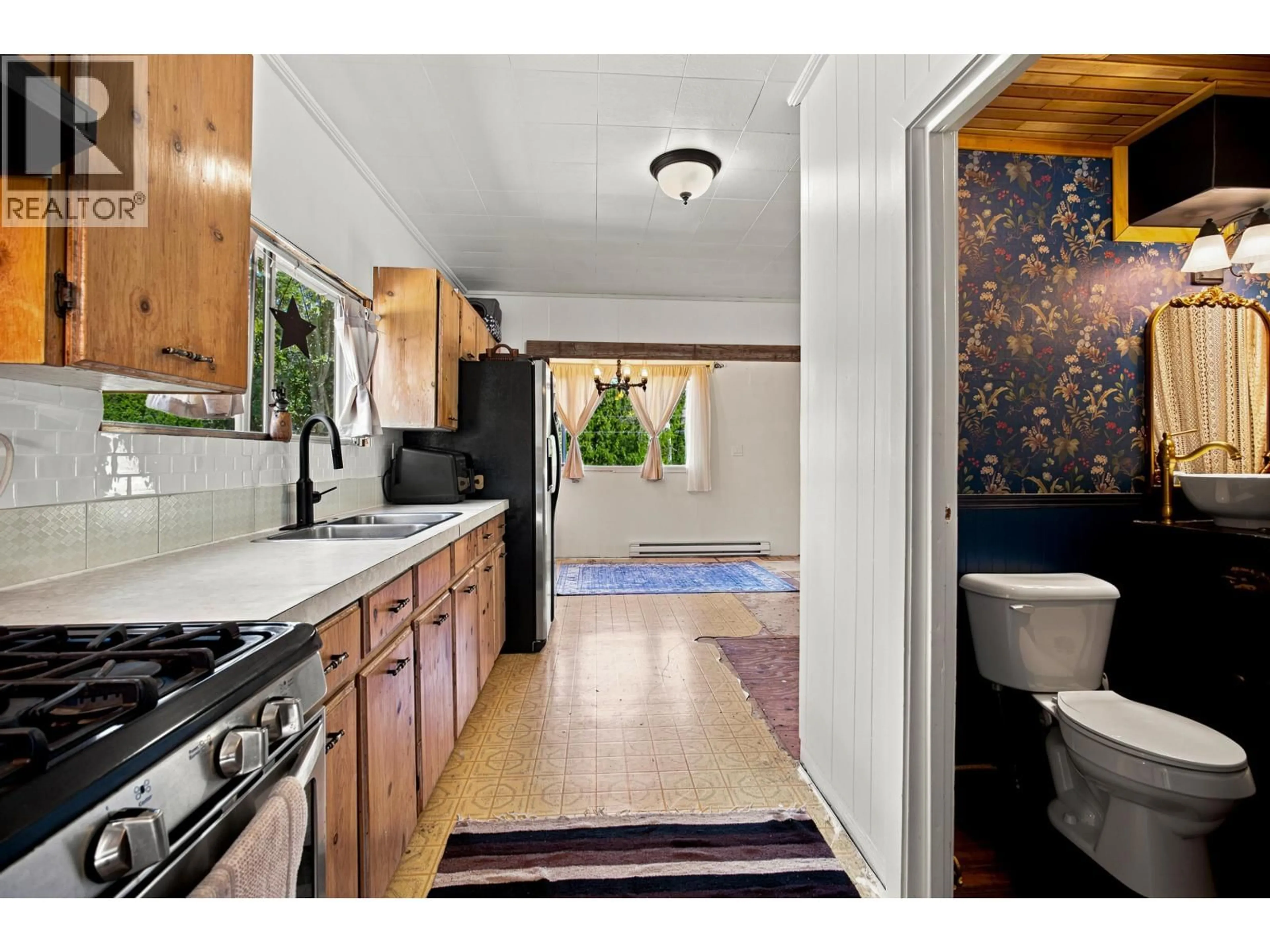 Standard kitchen, ceramic/tile floor for 144 CEDARVALE FERRY ROAD, Terrace British Columbia V0J1G0