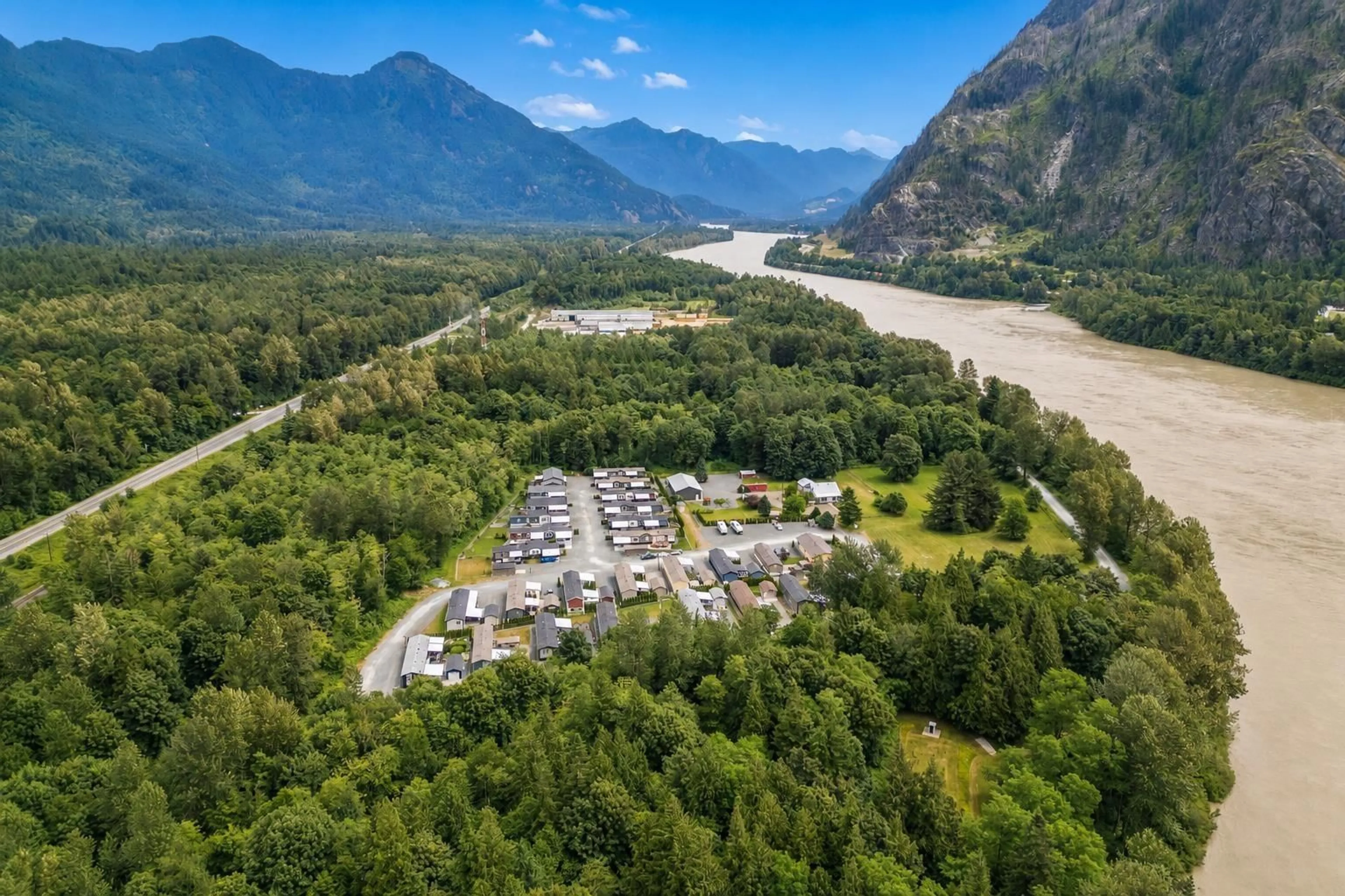 A pic from outside/outdoor area/front of a property/back of a property/a pic from drone, mountain view for 29 - 59060 LOUGHEED HIGHWAY, Agassiz British Columbia V0X1L3