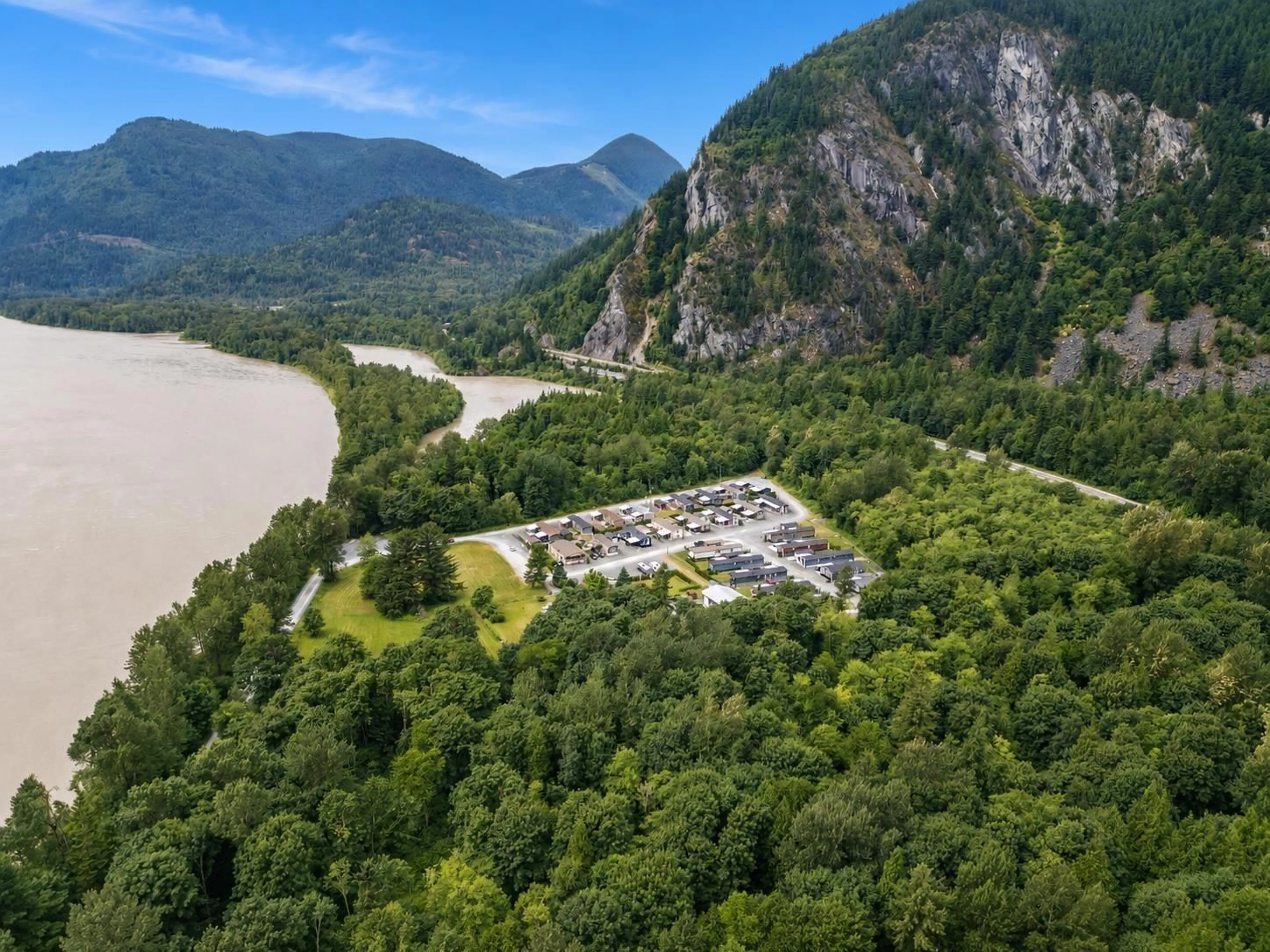 A pic from outside/outdoor area/front of a property/back of a property/a pic from drone, mountain view for 29 - 59060 LOUGHEED HIGHWAY, Agassiz British Columbia V0X1L3