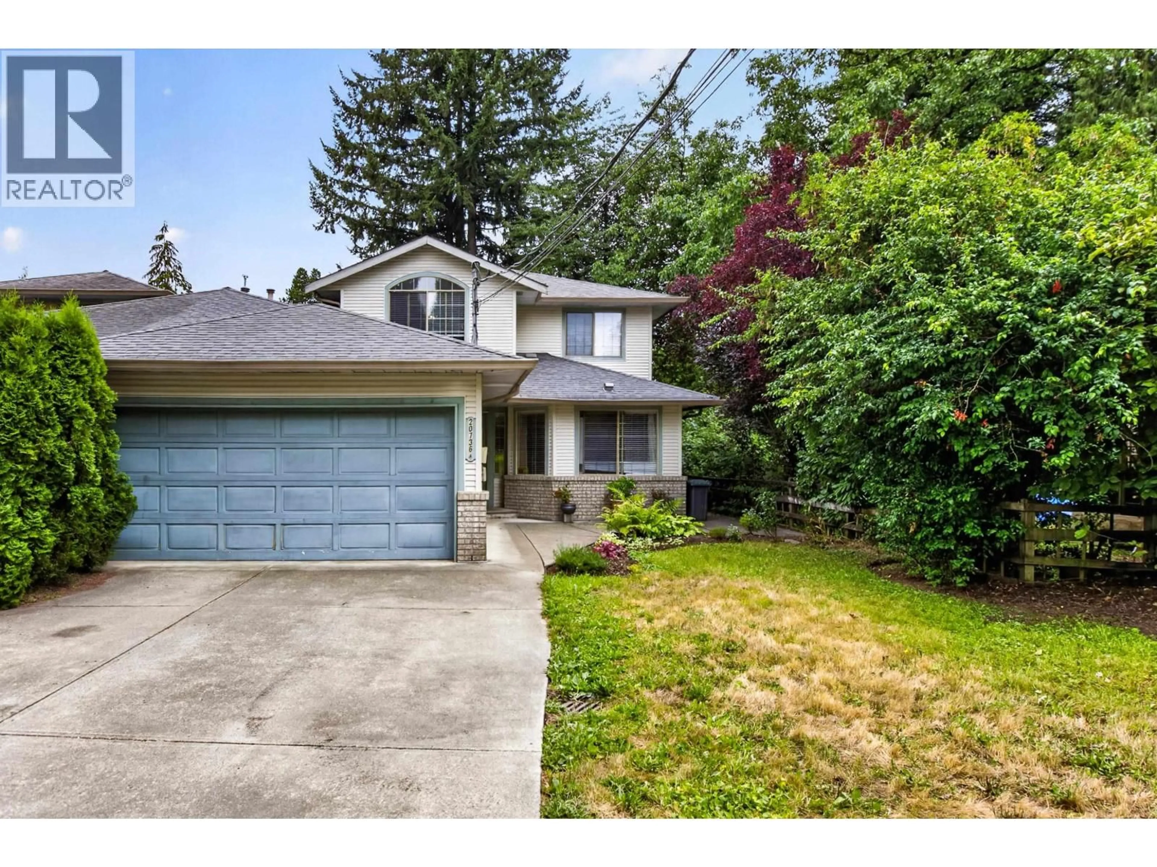 Home with vinyl exterior material, street for A - 20736 RIVER ROAD, Maple Ridge British Columbia V2X1Z7