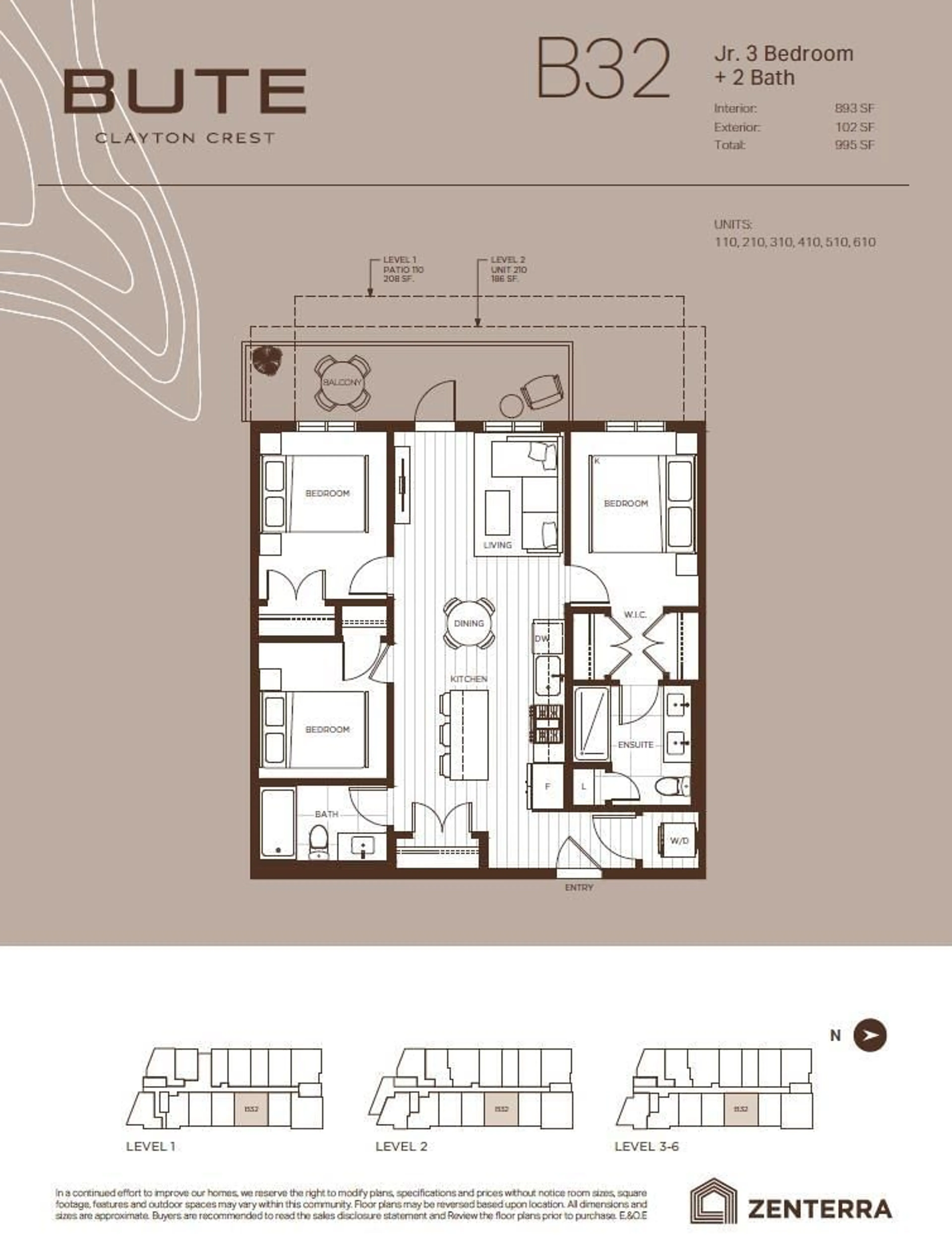 Floor plan for B310 - 18088 72 AVENUE, Surrey British Columbia V3N6B7