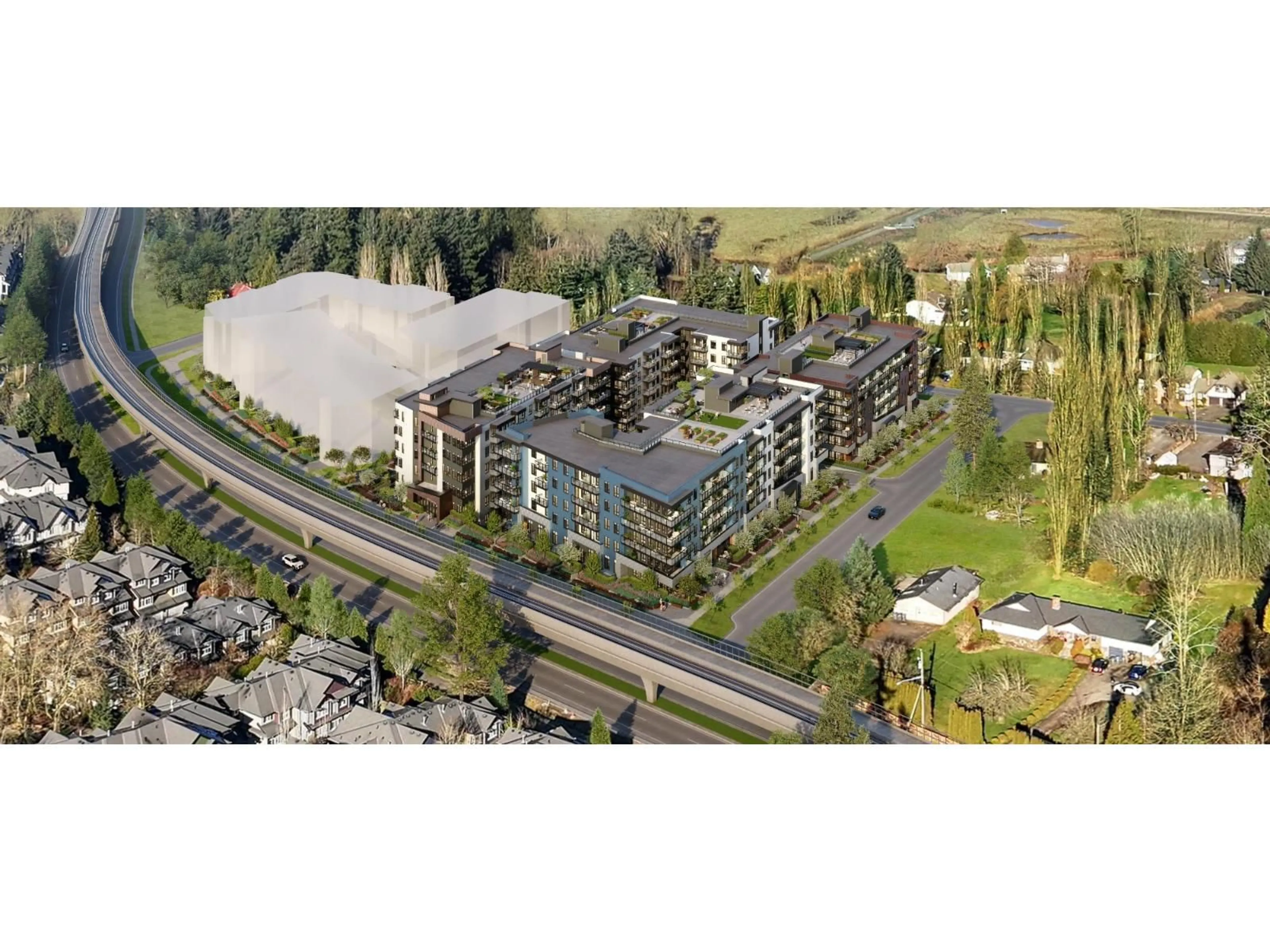 A pic from outside/outdoor area/front of a property/back of a property/a pic from drone, building for B310 - 18088 72 AVENUE, Surrey British Columbia V3N6B7