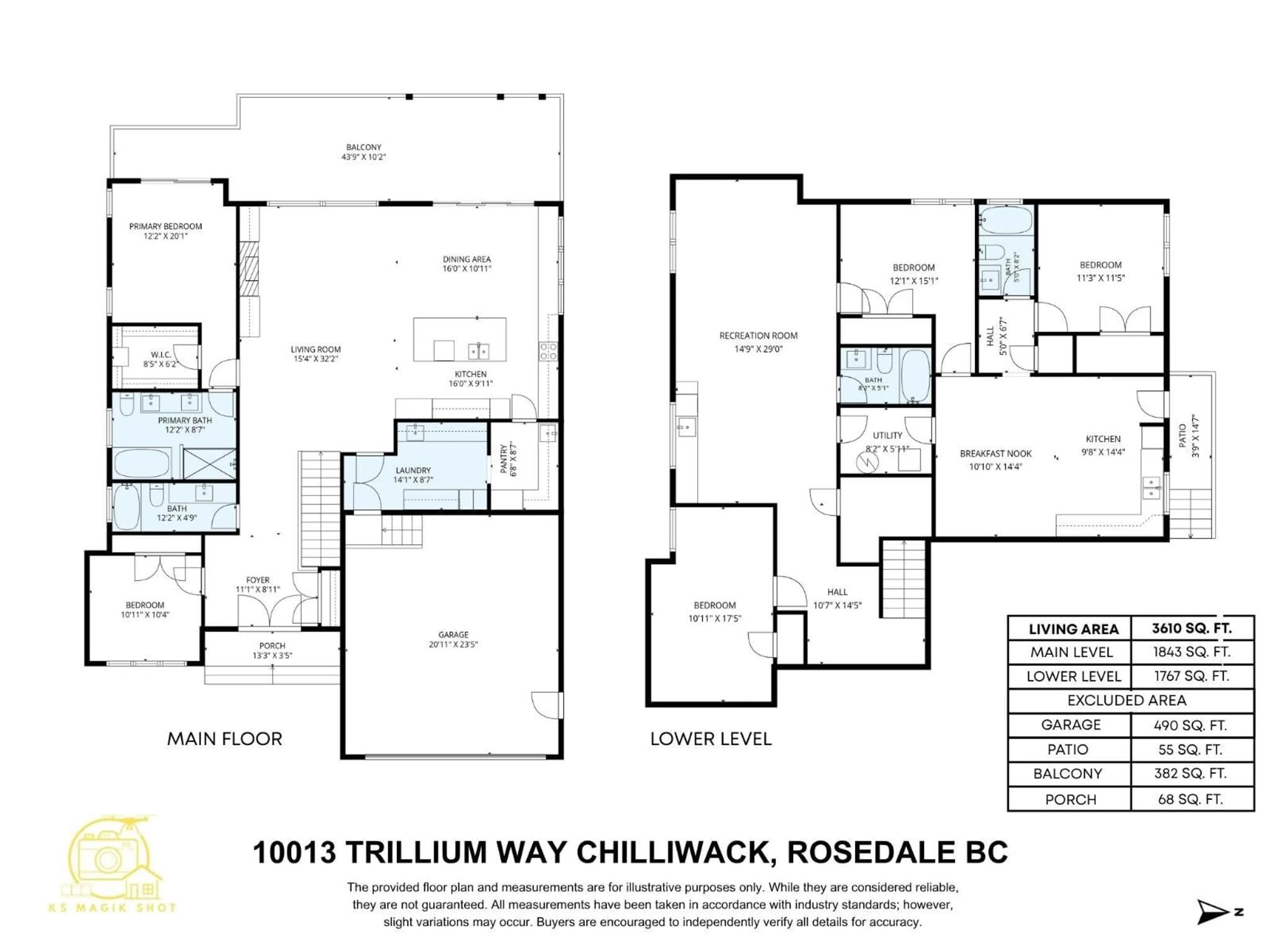 Floor plan for 10013 TRILLIUM WAY, Chilliwack British Columbia V0X1X1