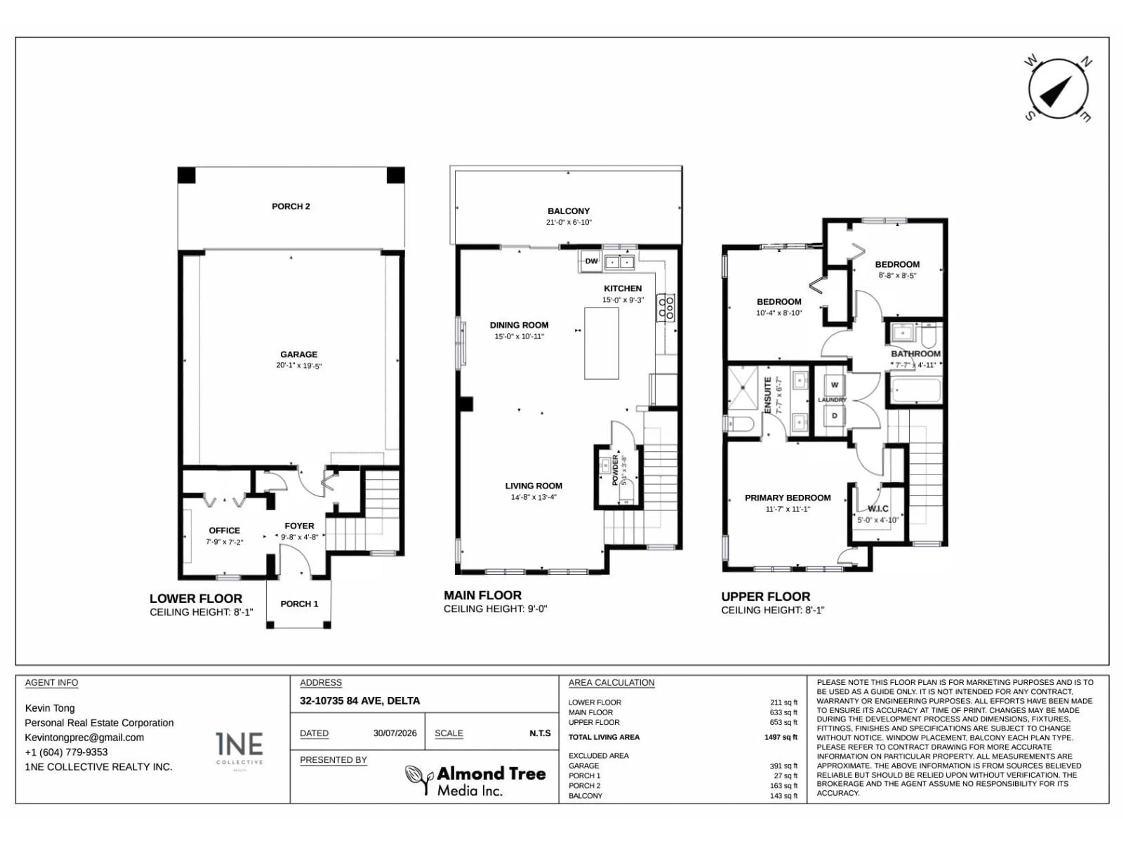 Floor plan for 32 - 10735 84 AVENUE, Delta British Columbia V4C0C7