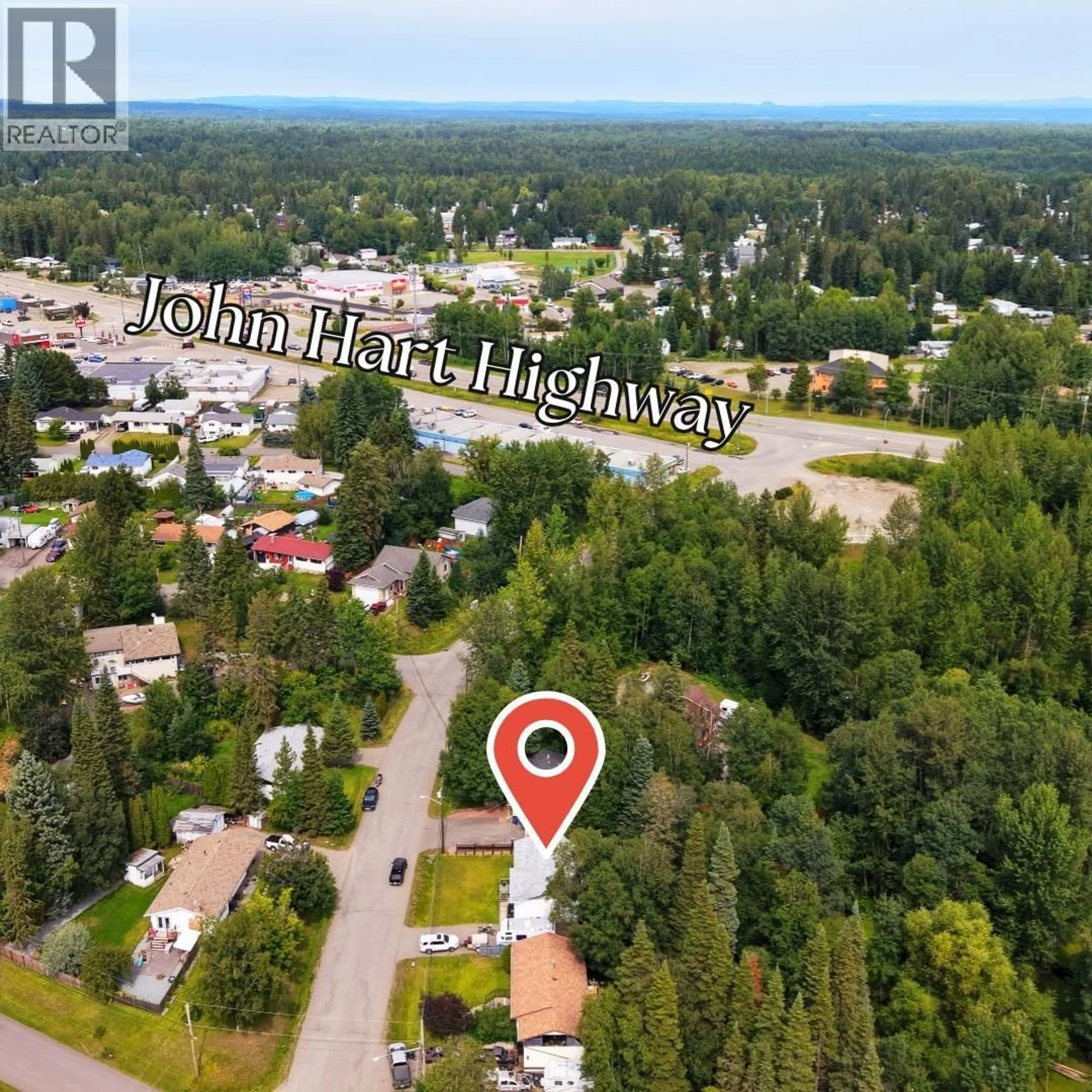 A pic from outside/outdoor area/front of a property/back of a property/a pic from drone, unknown for 6266 BIRCHWOOD DRIVE, Prince George British Columbia V2K1W2