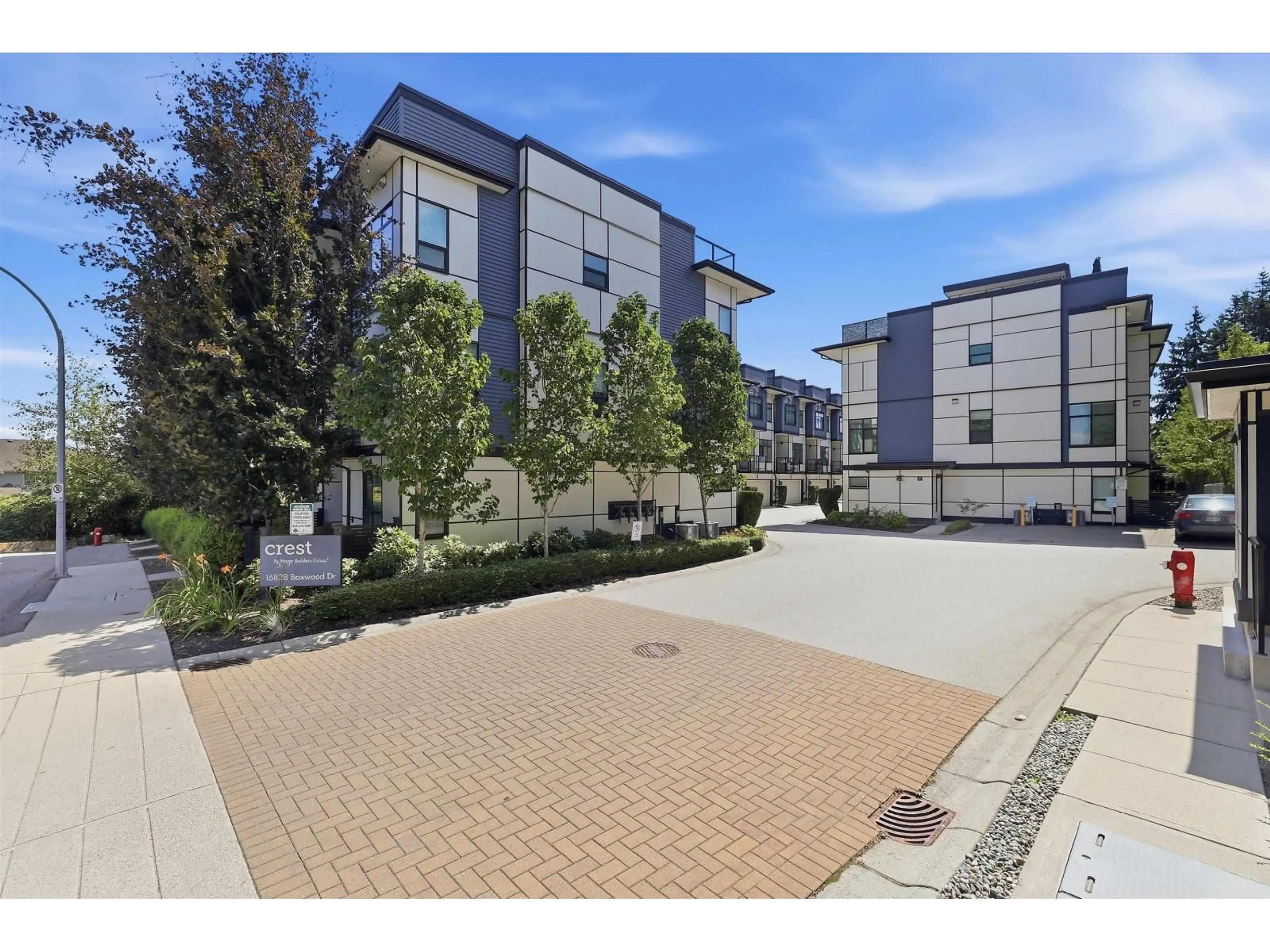 A pic from outside/outdoor area/front of a property/back of a property/a pic from drone, street for 5 - 16828 BOXWOOD DRIVE, Surrey British Columbia V4N6T2